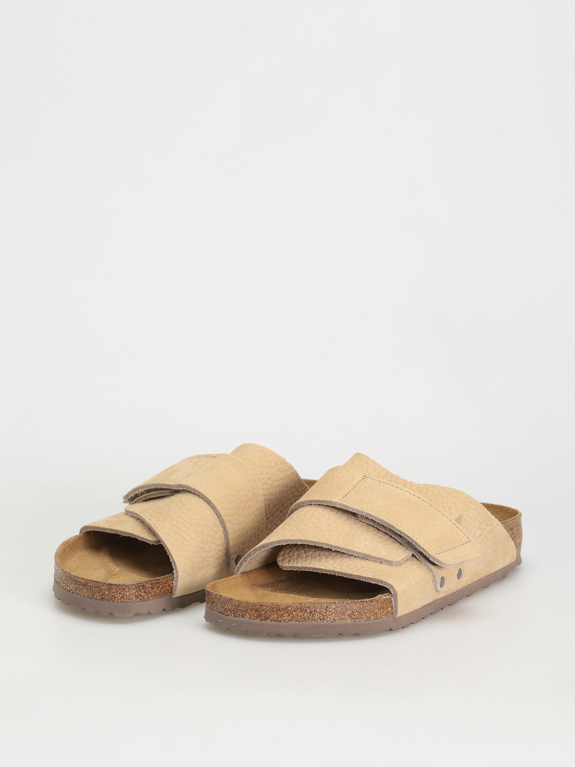 Birkenstock Kyoto Nubuck Leather Flip-flops (sandcastle)