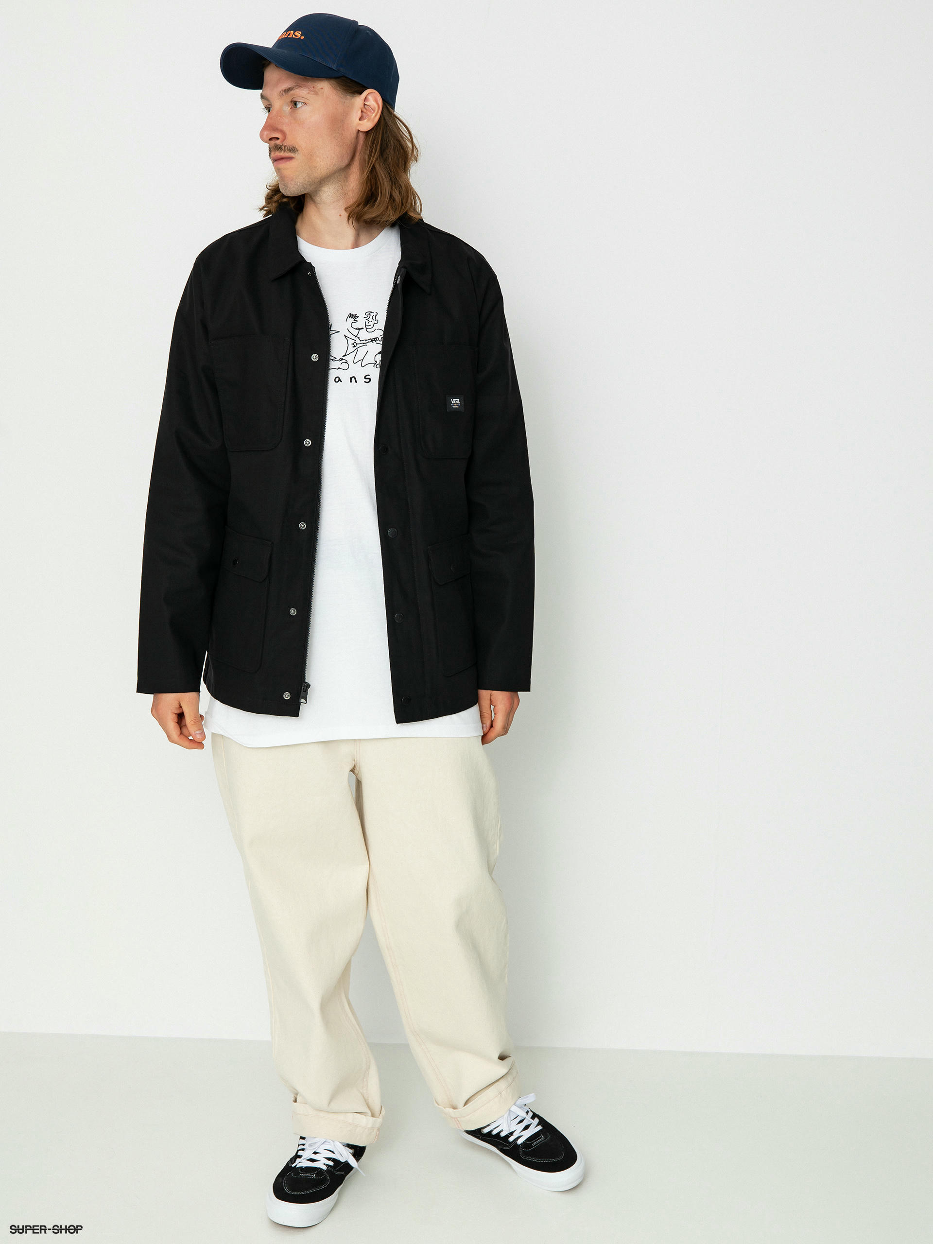 Vans on sale black coat