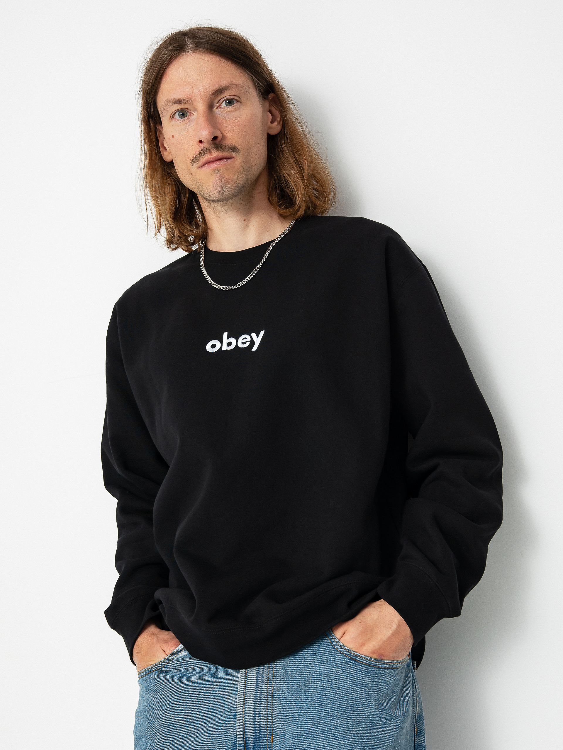 OBEY Lowercase Sweatshirt (black)