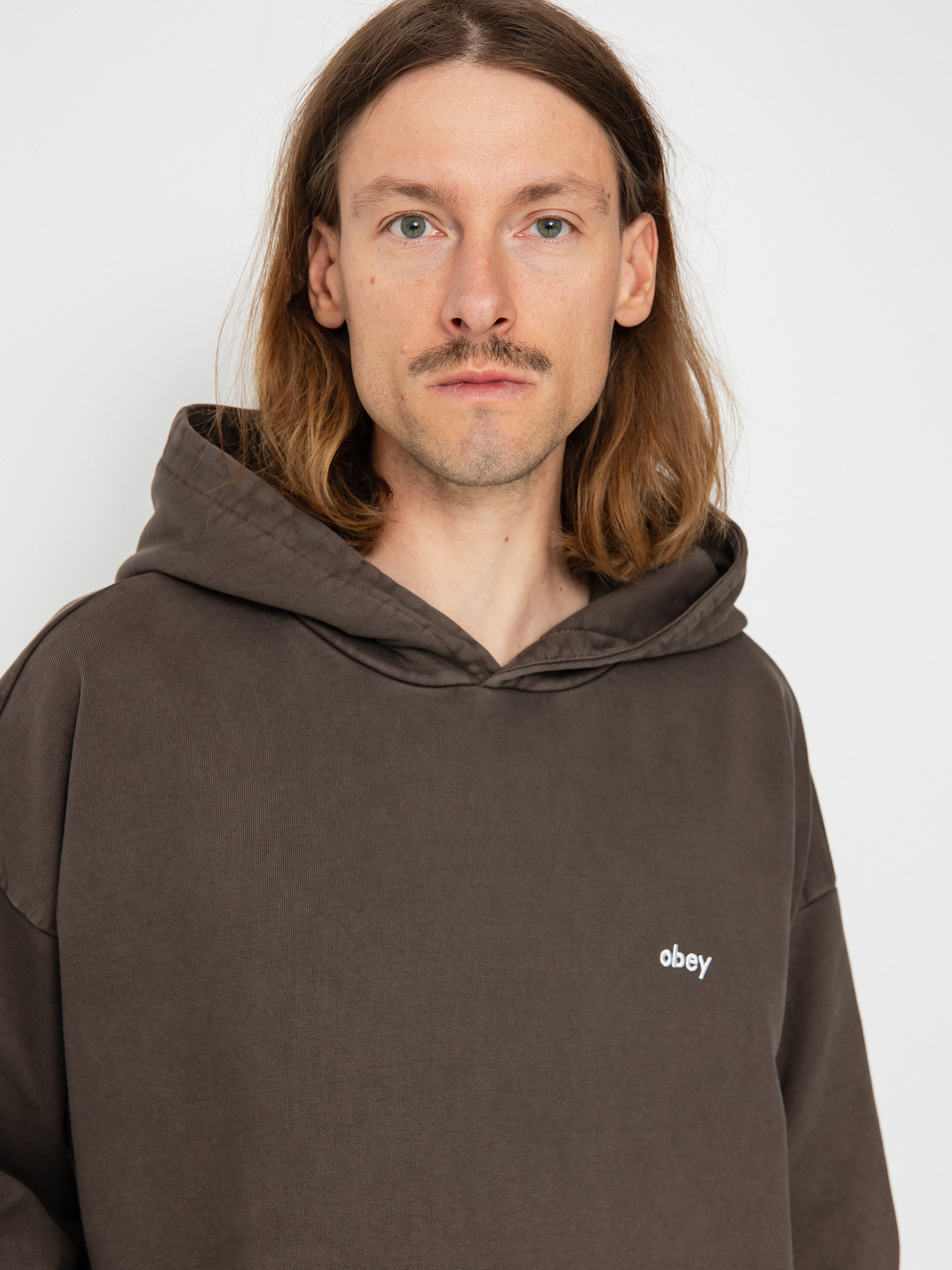 OBEY Lowercase Pigment HD Hoodie (pigment java brown)
