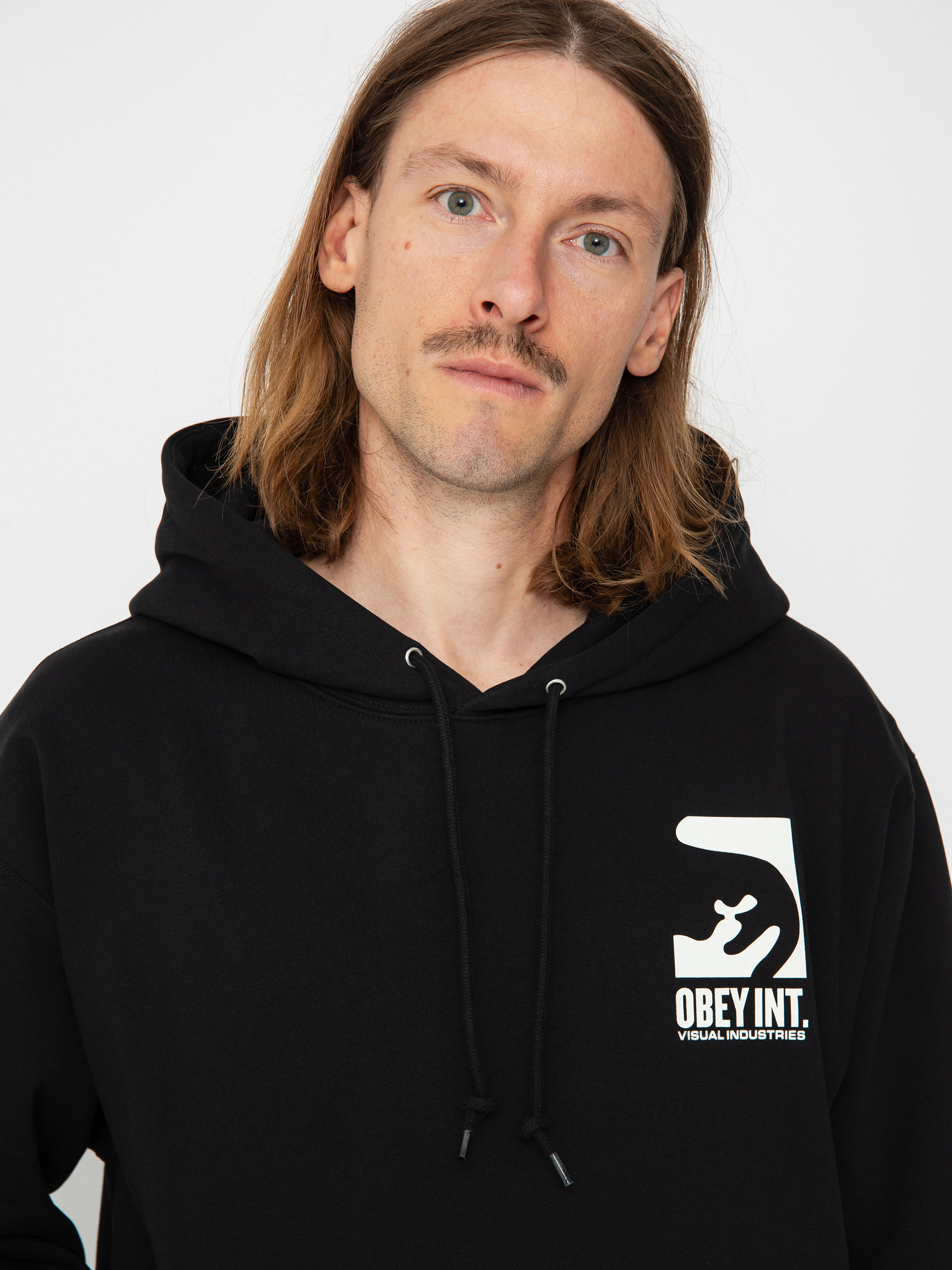 OBEY Int. Visual Industries HD Hoodie (black)