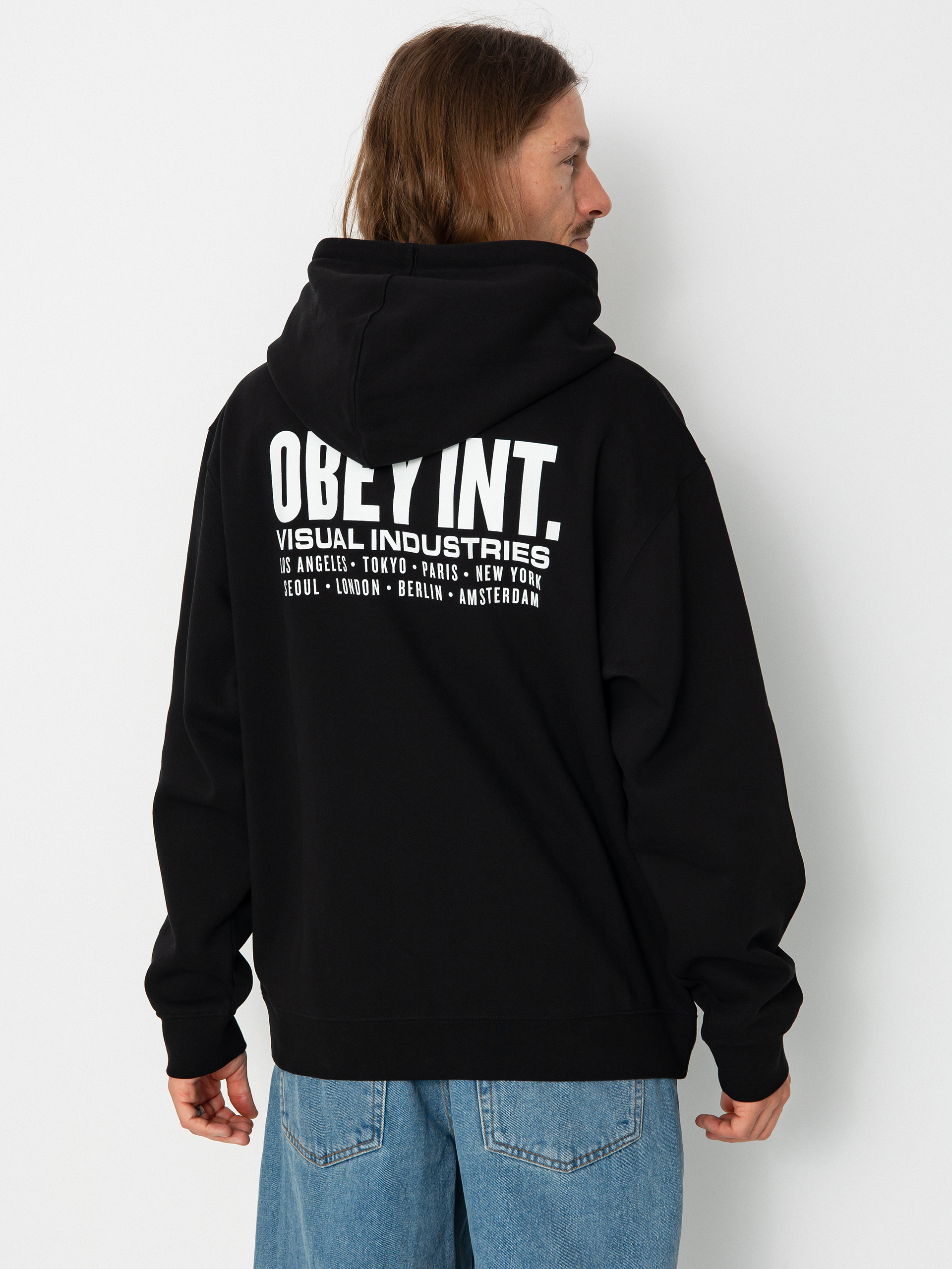 OBEY Int. Visual Industries HD Hoodie (black)