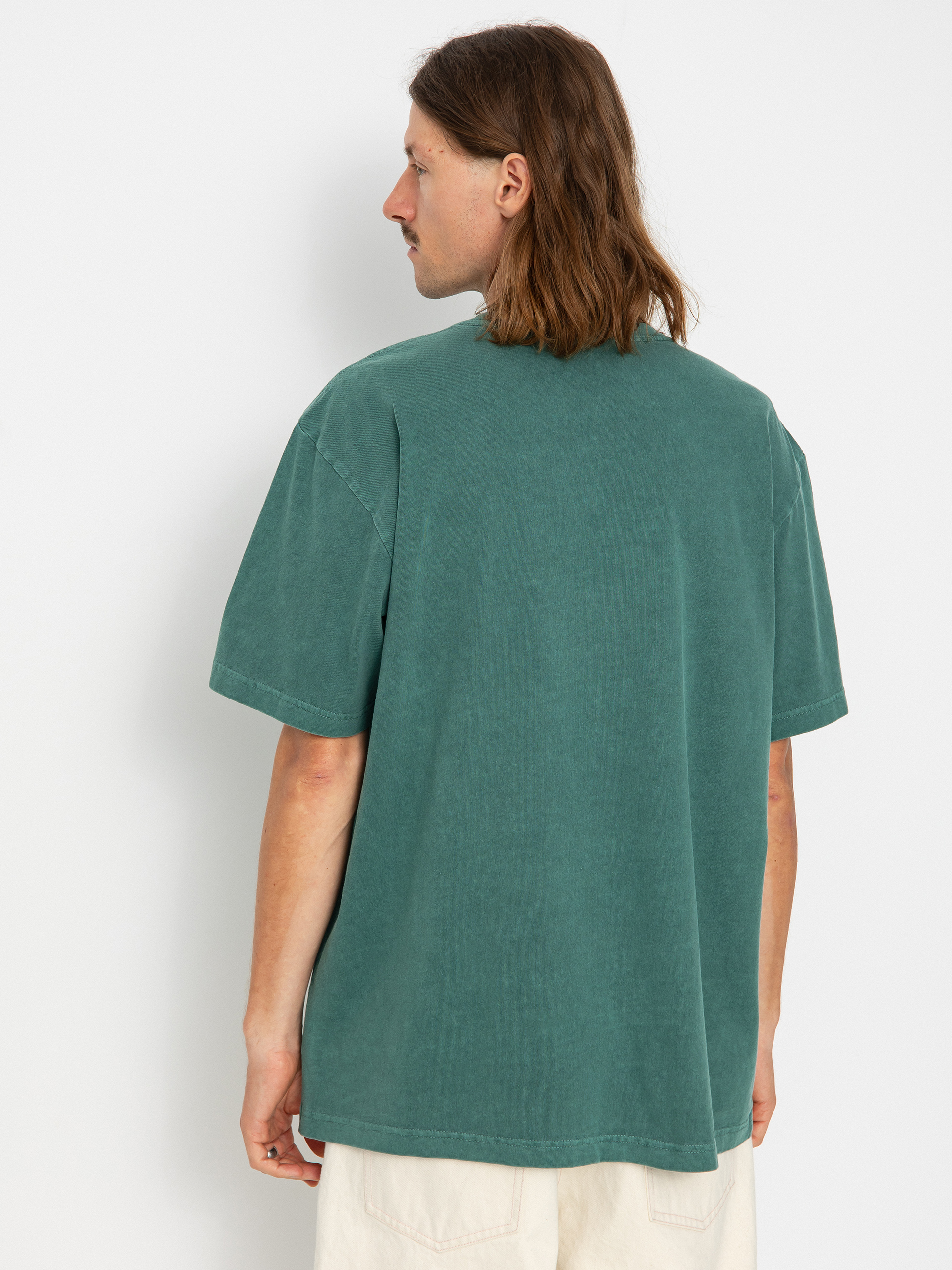 Stüssy Statue Pigment Dyed T-Shirt en color Beige | SVD