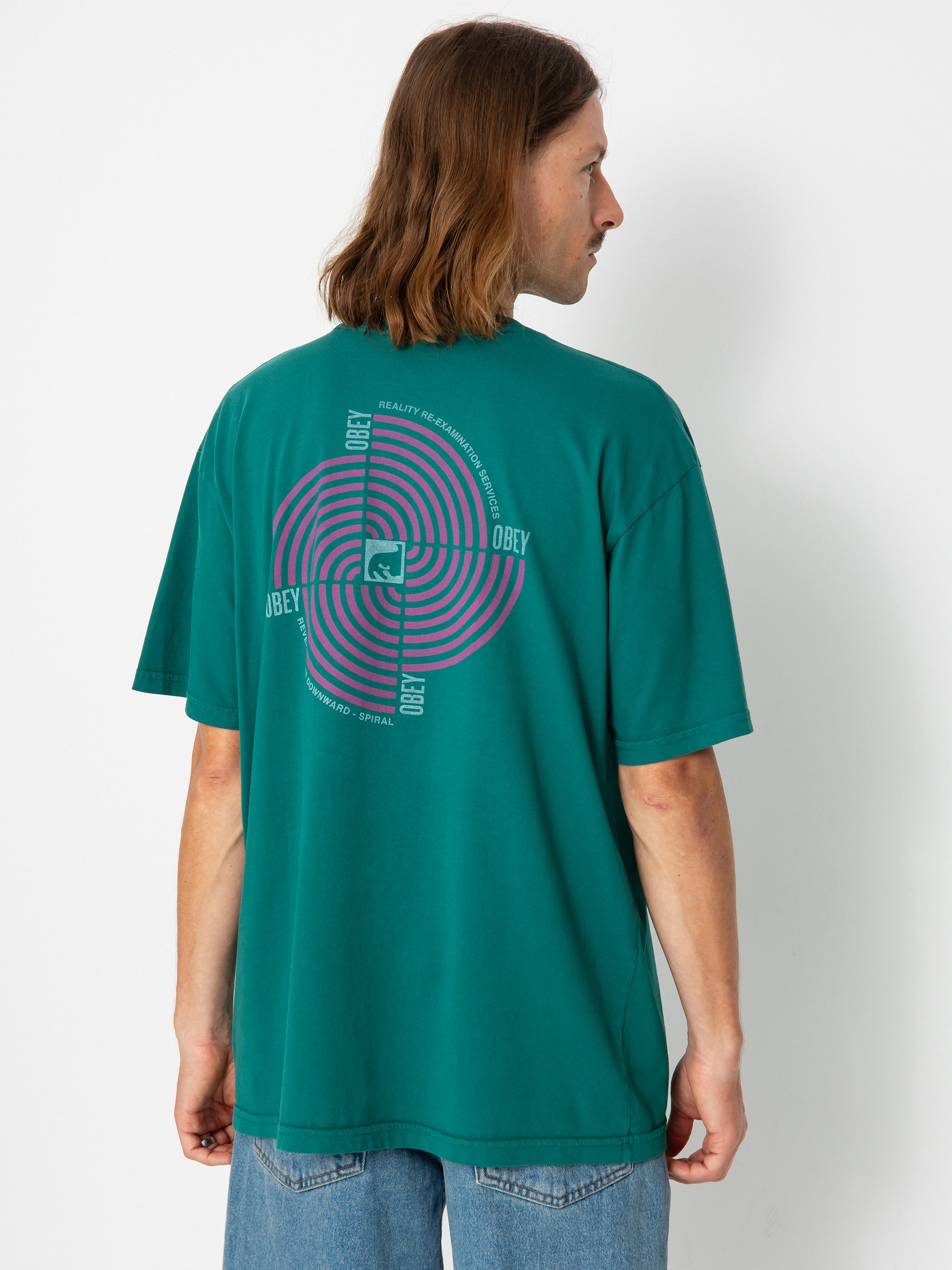 OBEY Downward Spiral T-shirt (adventure green)