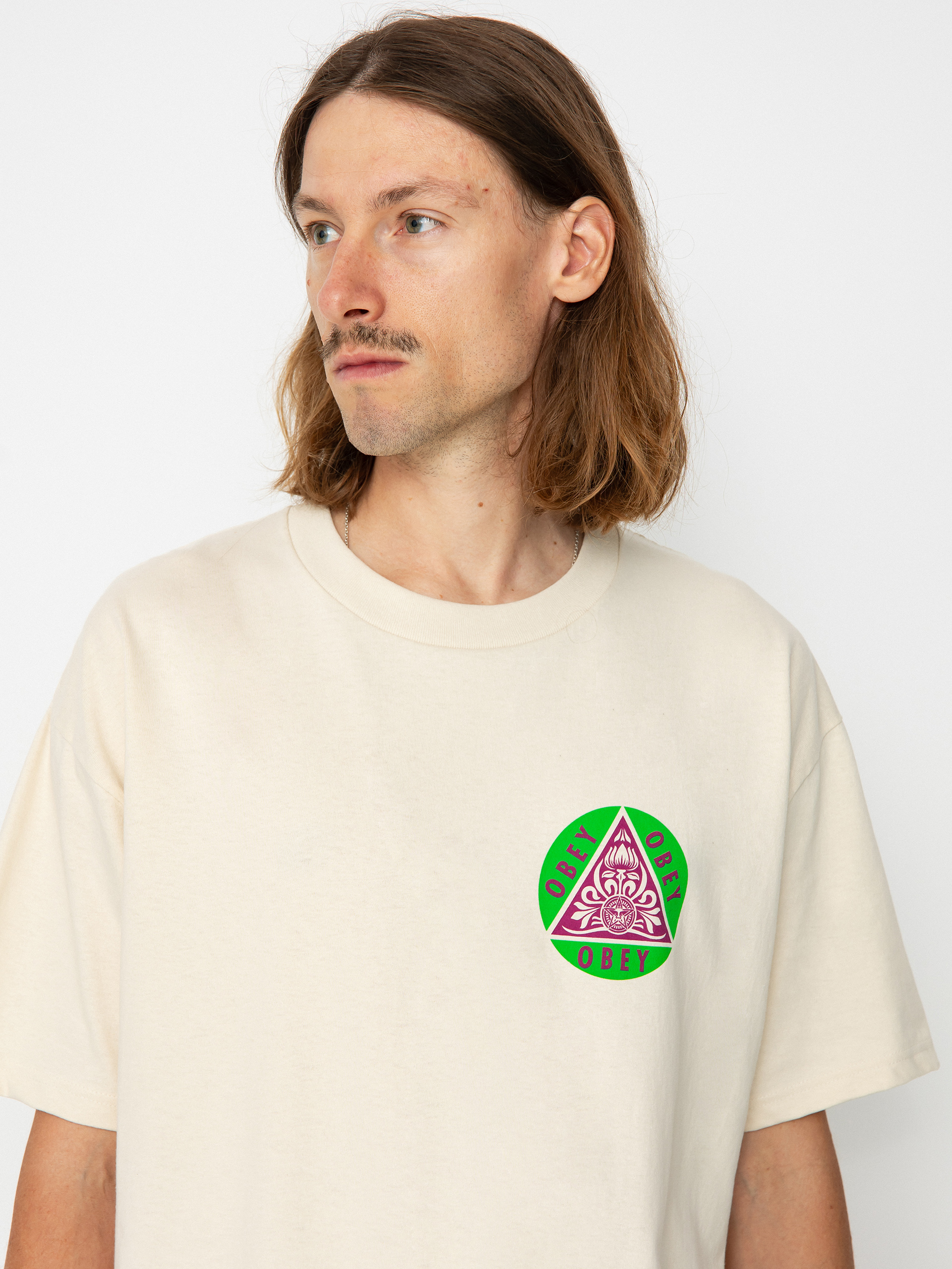 OBEY Pyramid T-shirt (cream)