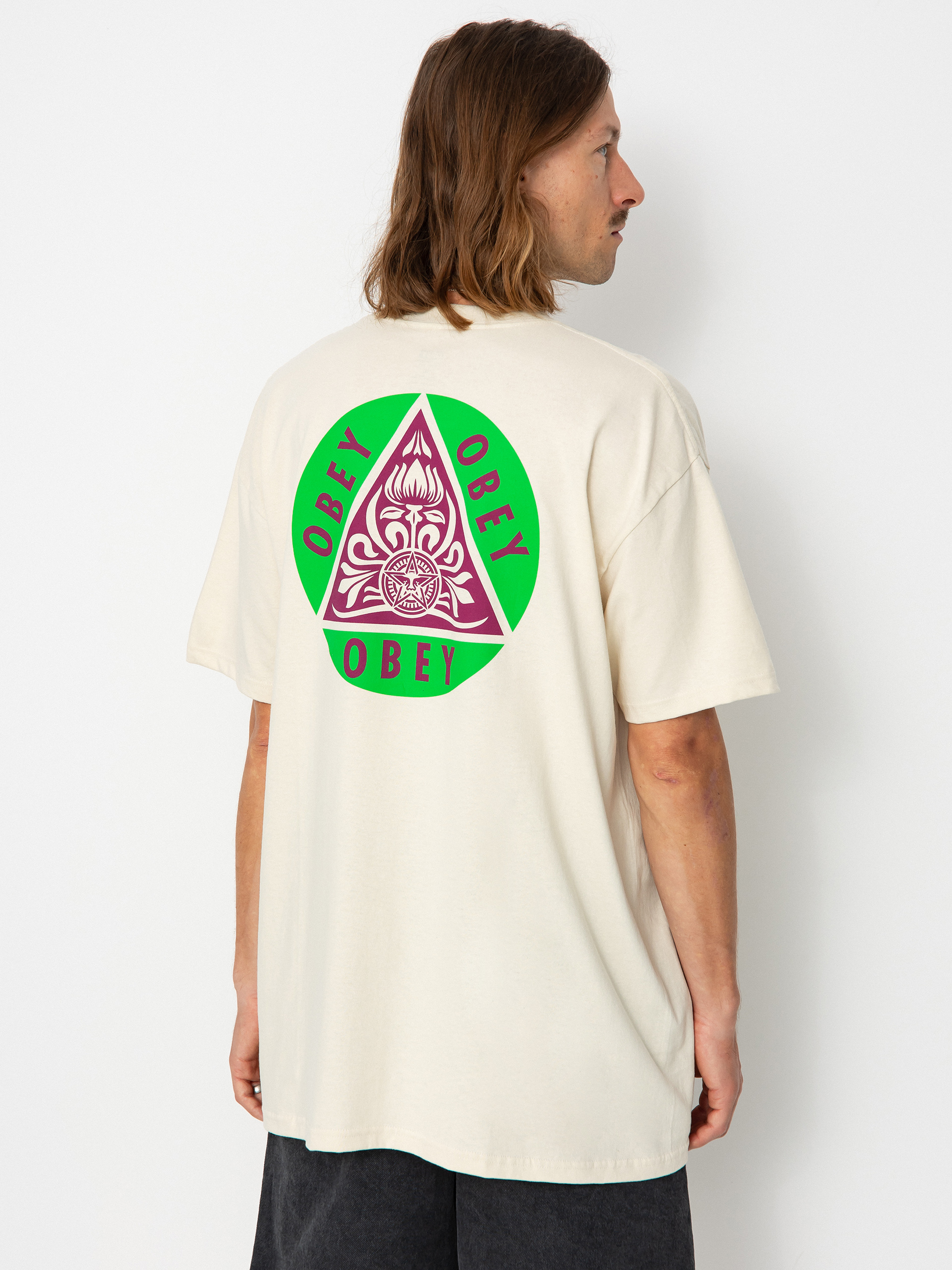 OBEY Pyramid T-shirt (cream)