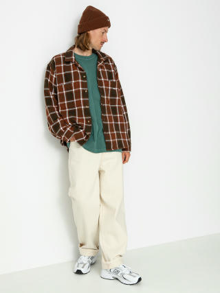 OBEY Bigwig Plaid Shirt (sepia multi)