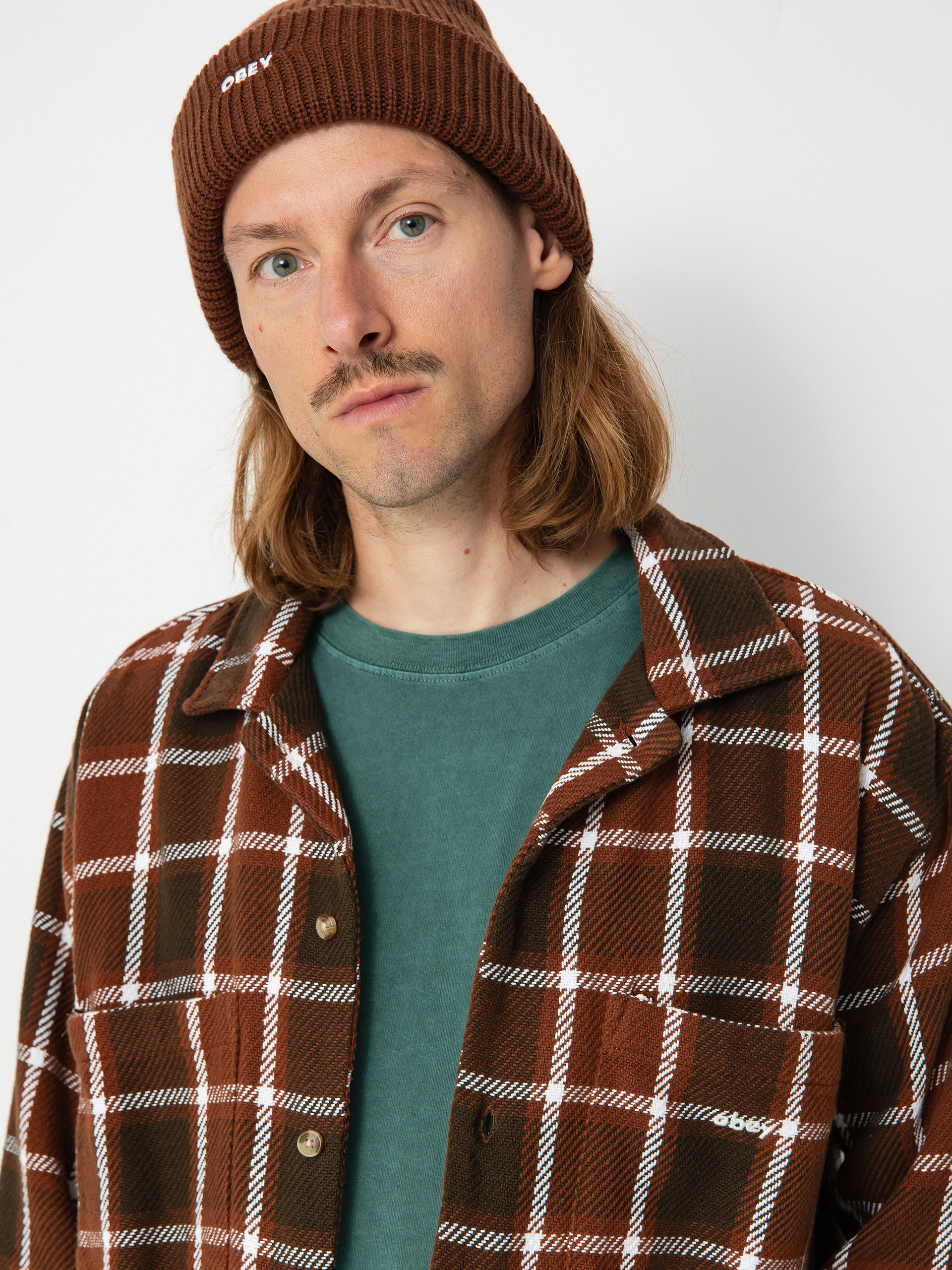 OBEY Bigwig Plaid Hemd (sepia multi)