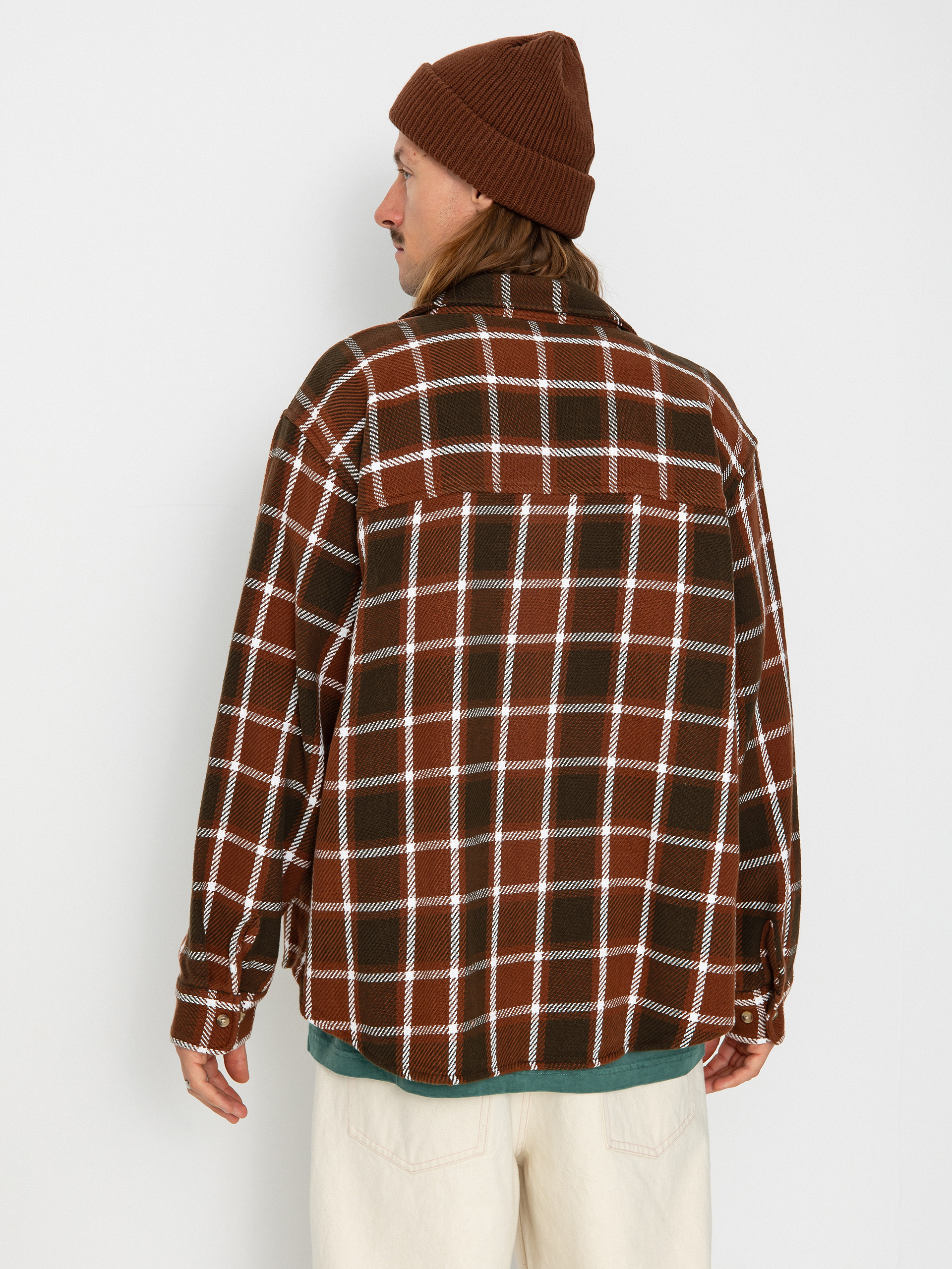 OBEY Bigwig Plaid Shirt (sepia multi)