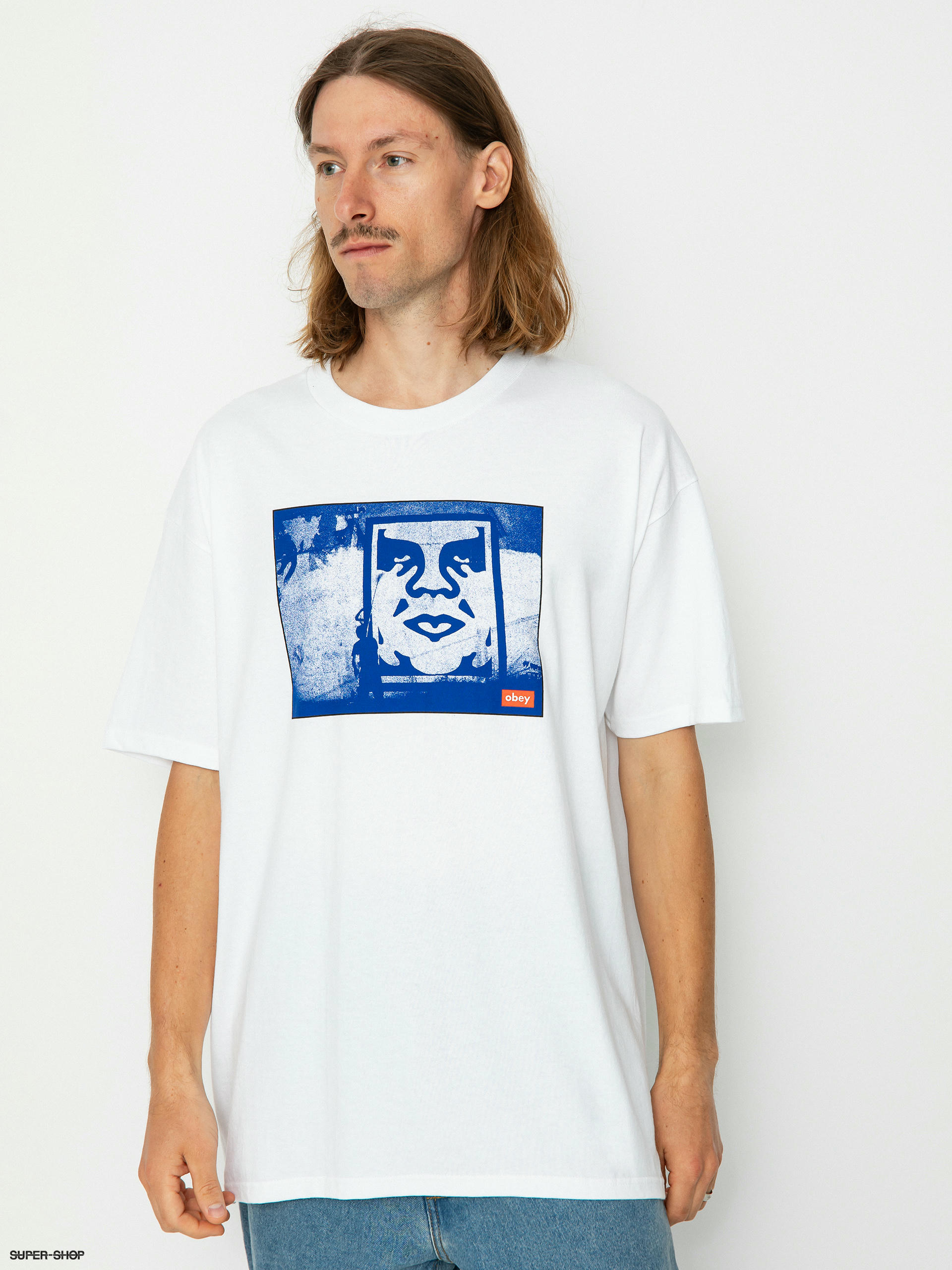 Obey t 2024 shirt white