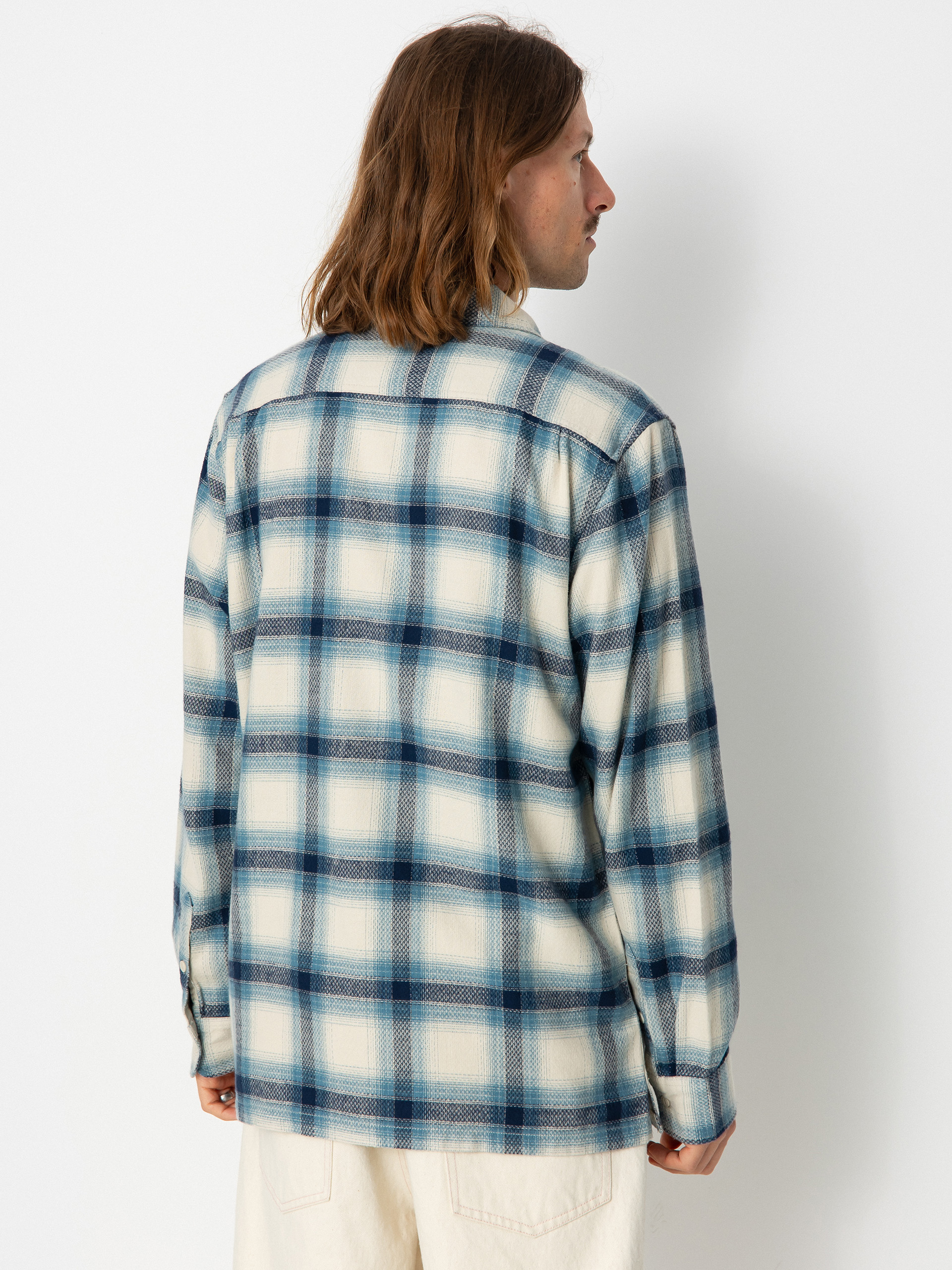 Vans Krug Ls Woven Shirt (oatmeal/dress blues)