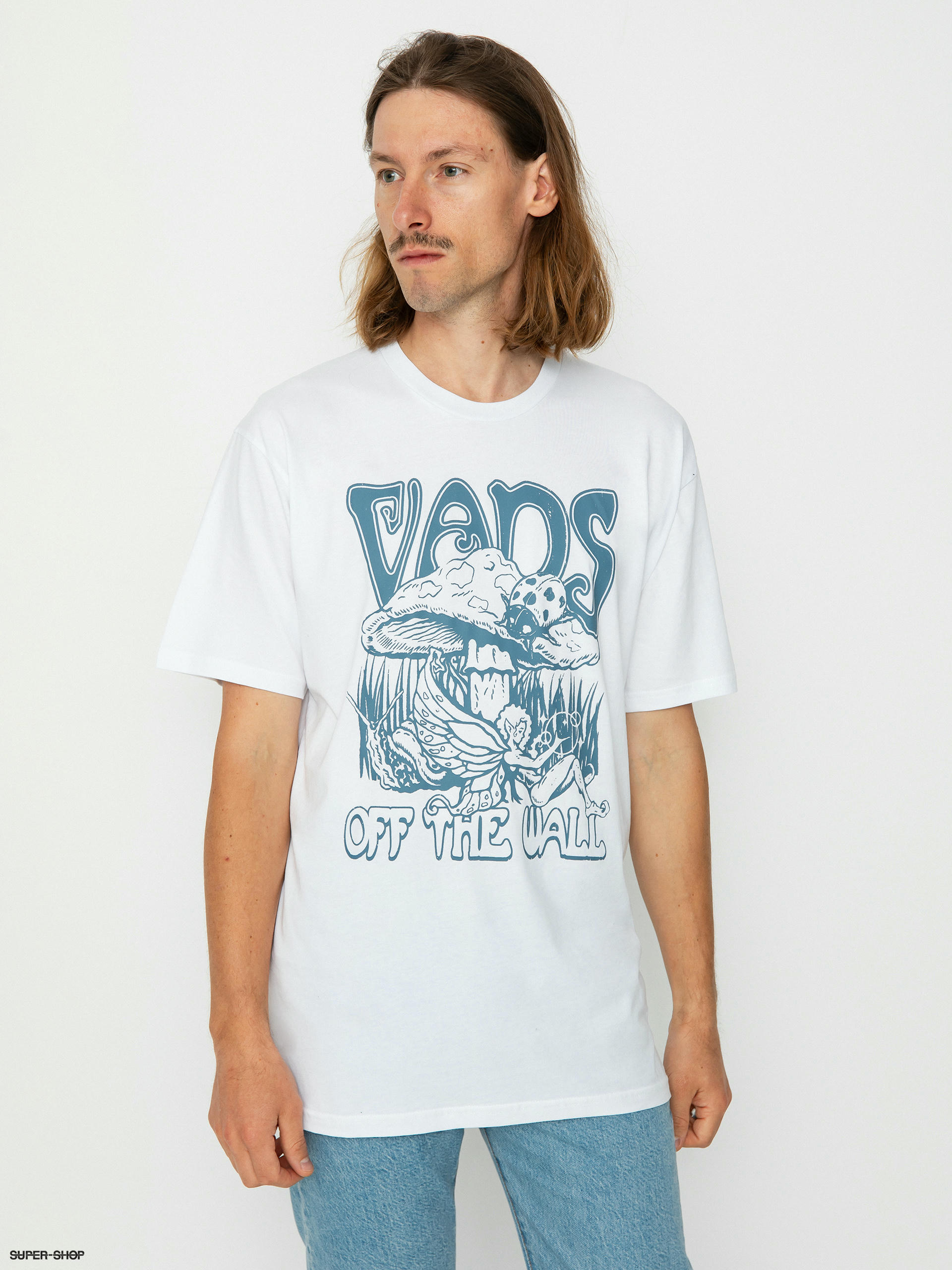 Vans off the wall deals white t shirt