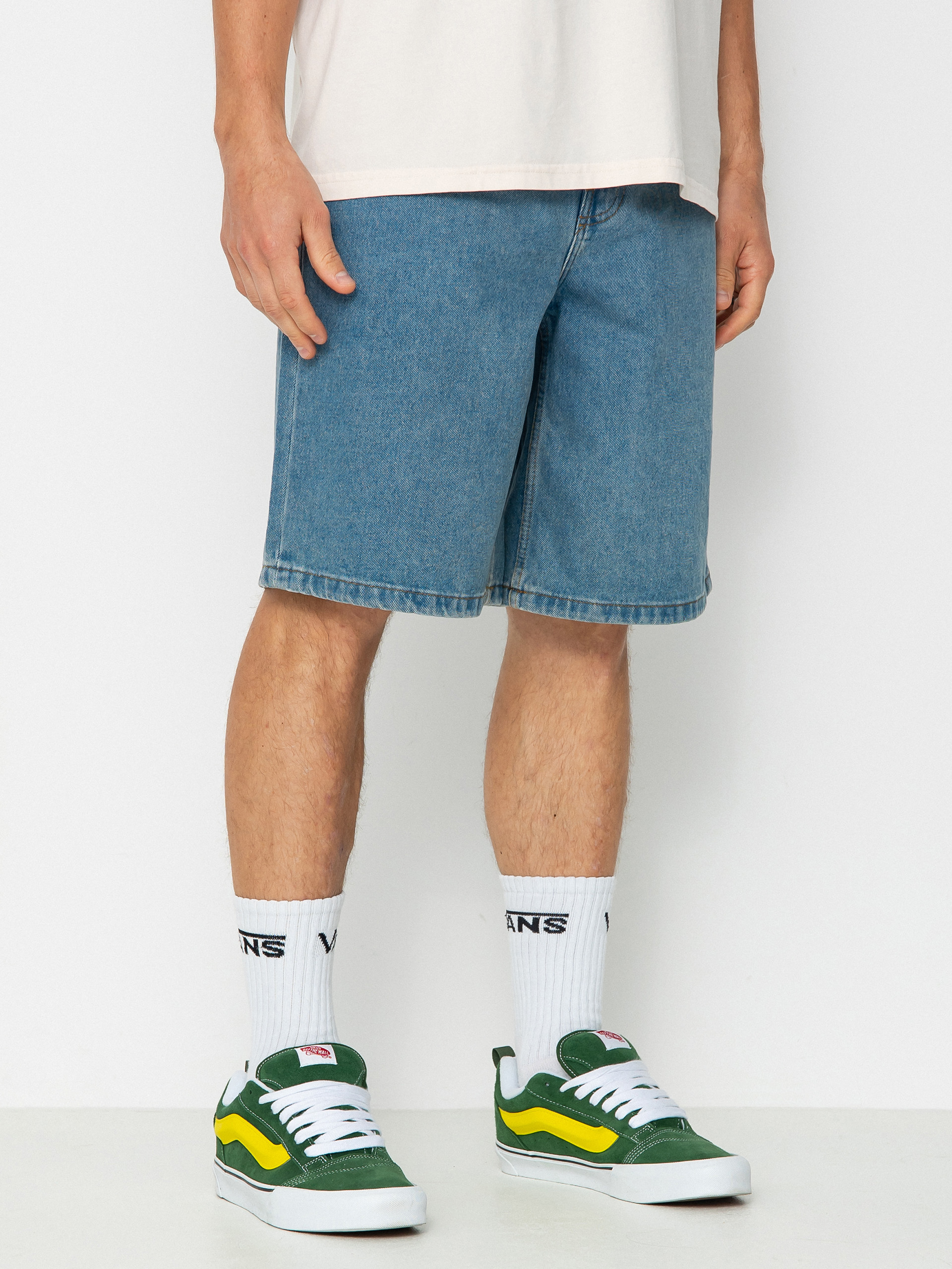 Vans Check 5 Baggy Denim Shorts (stonewash/blue)