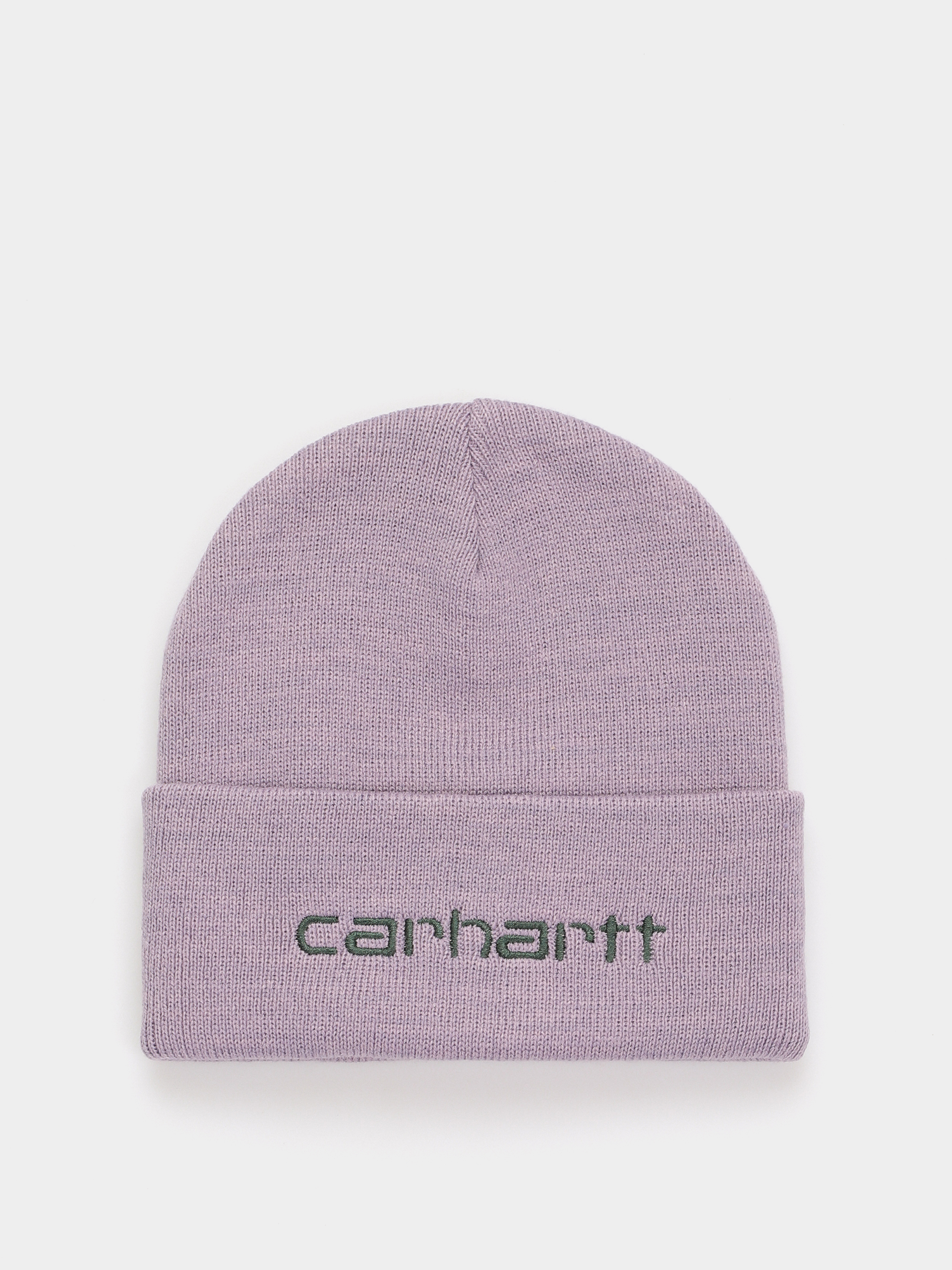 Carhartt WIP Script Beanie (glassy purple/discovery green)