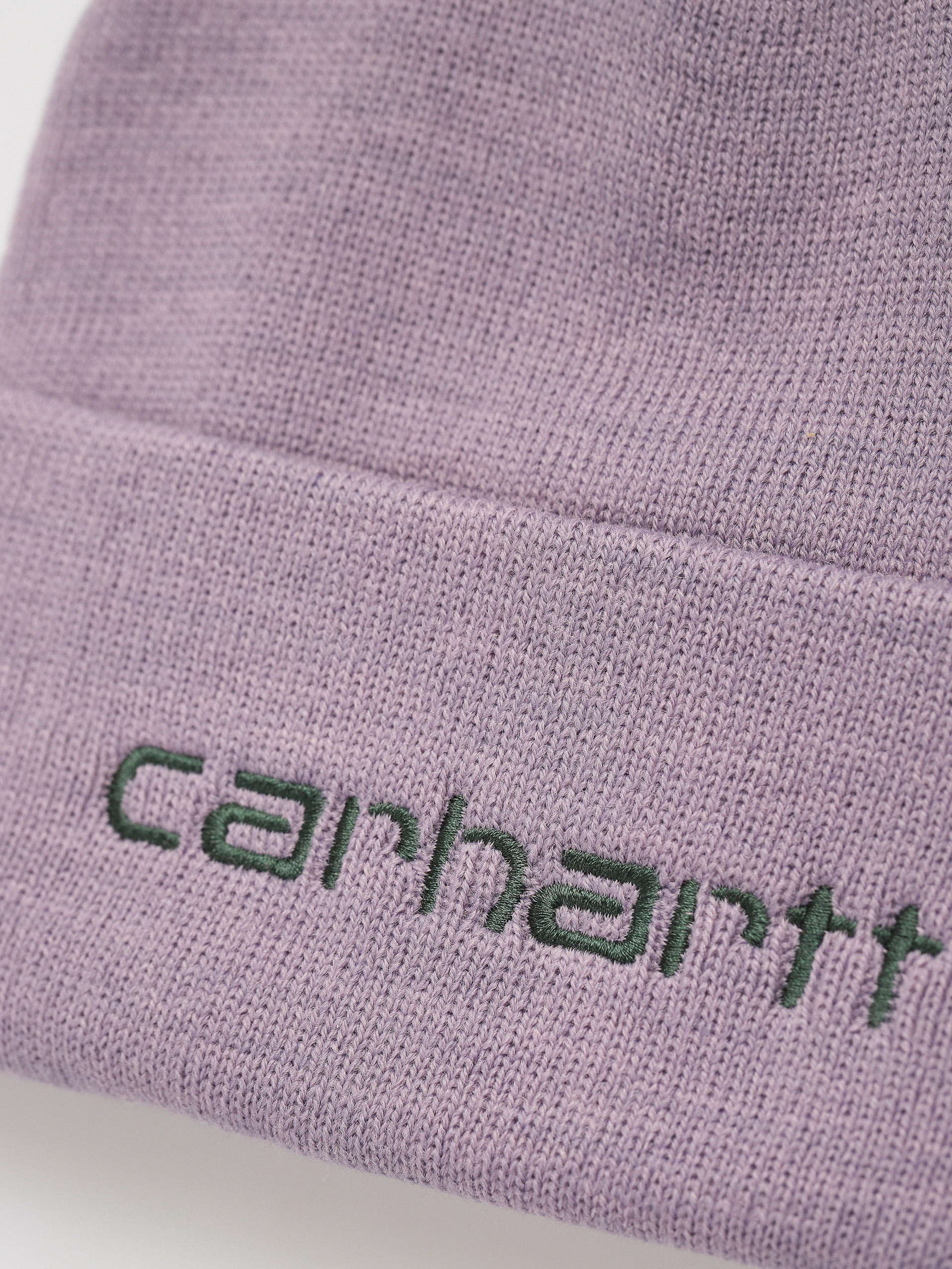 Carhartt WIP Script Mütze (glassy purple/discovery green)