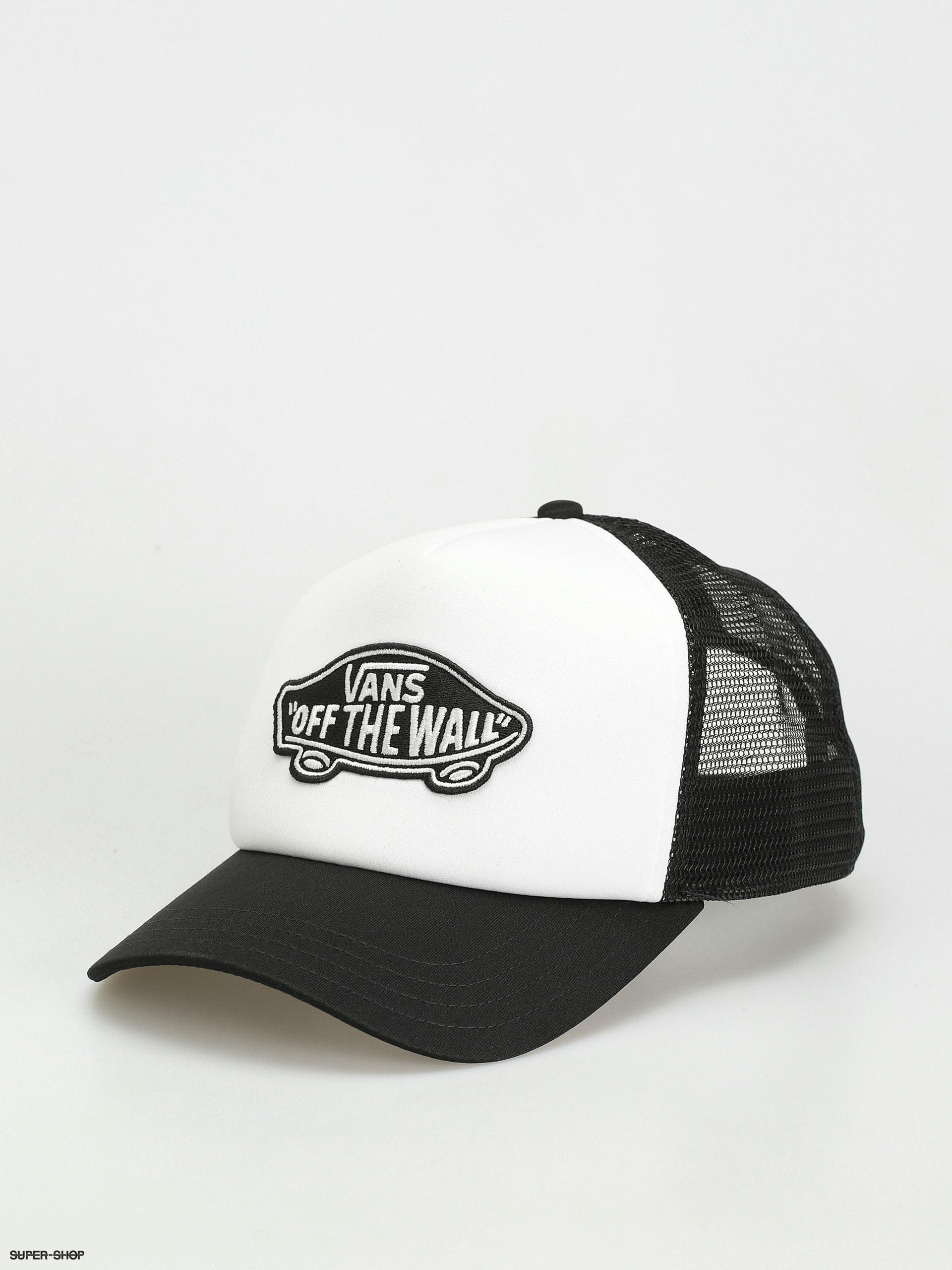 Vans Classic Patch Curved Bill Trucker Cap black white