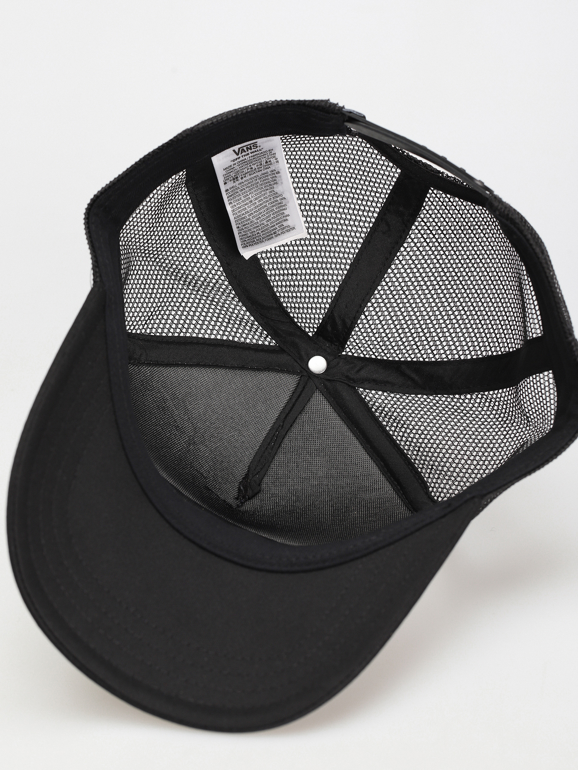 Vans Classic Patch Curved Bill Trucker Cap (black/white)