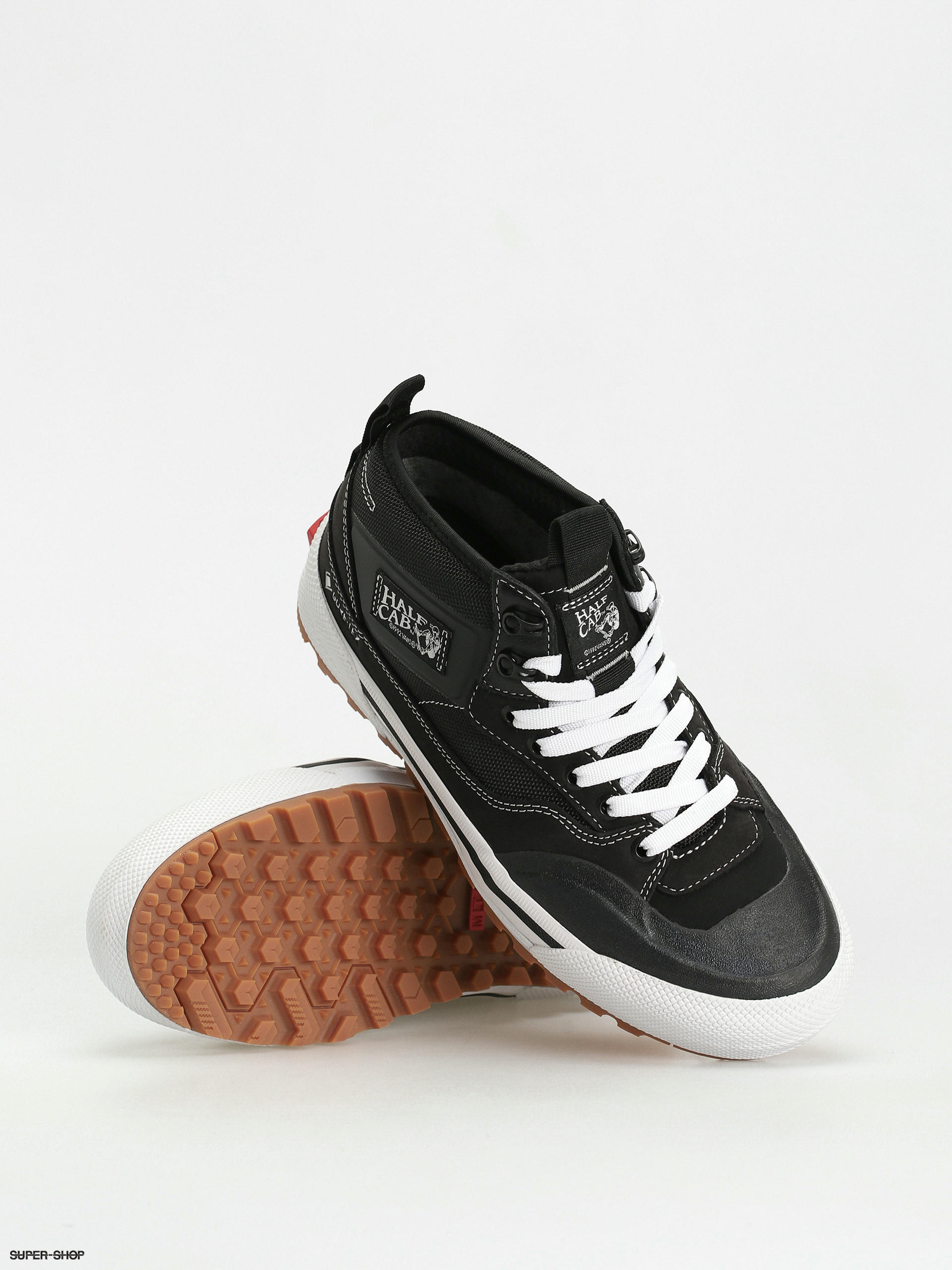 Vans half black hot sale half white