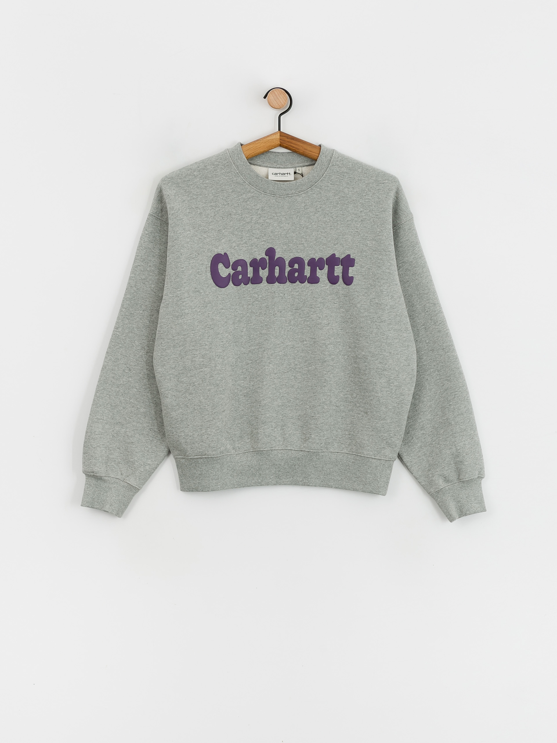 Carhartt WIP Bubbles Sweatshirt Wmn (grey heather/cassis)