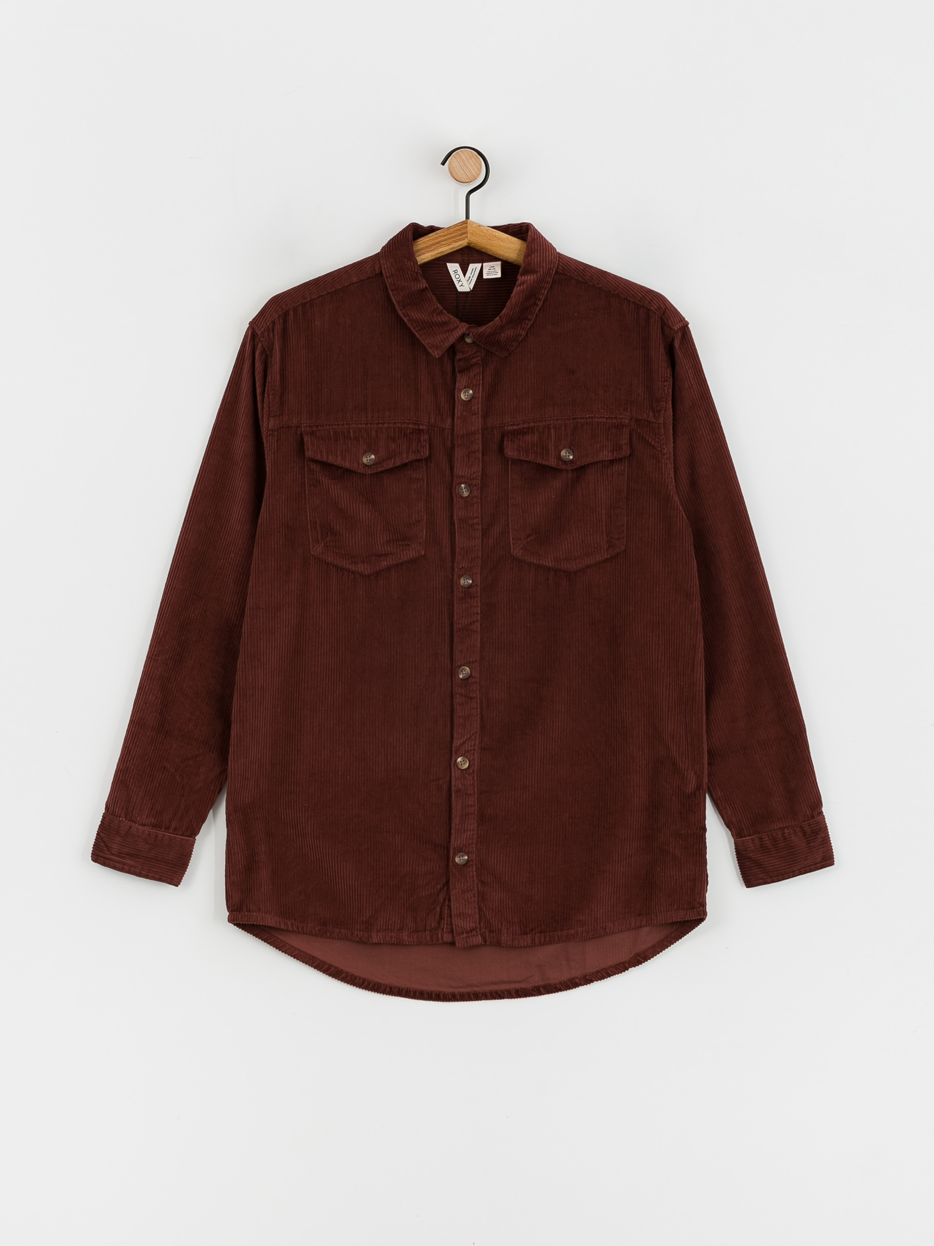 Roxy Let It Go Cord Shirt Wmn (chocolate)