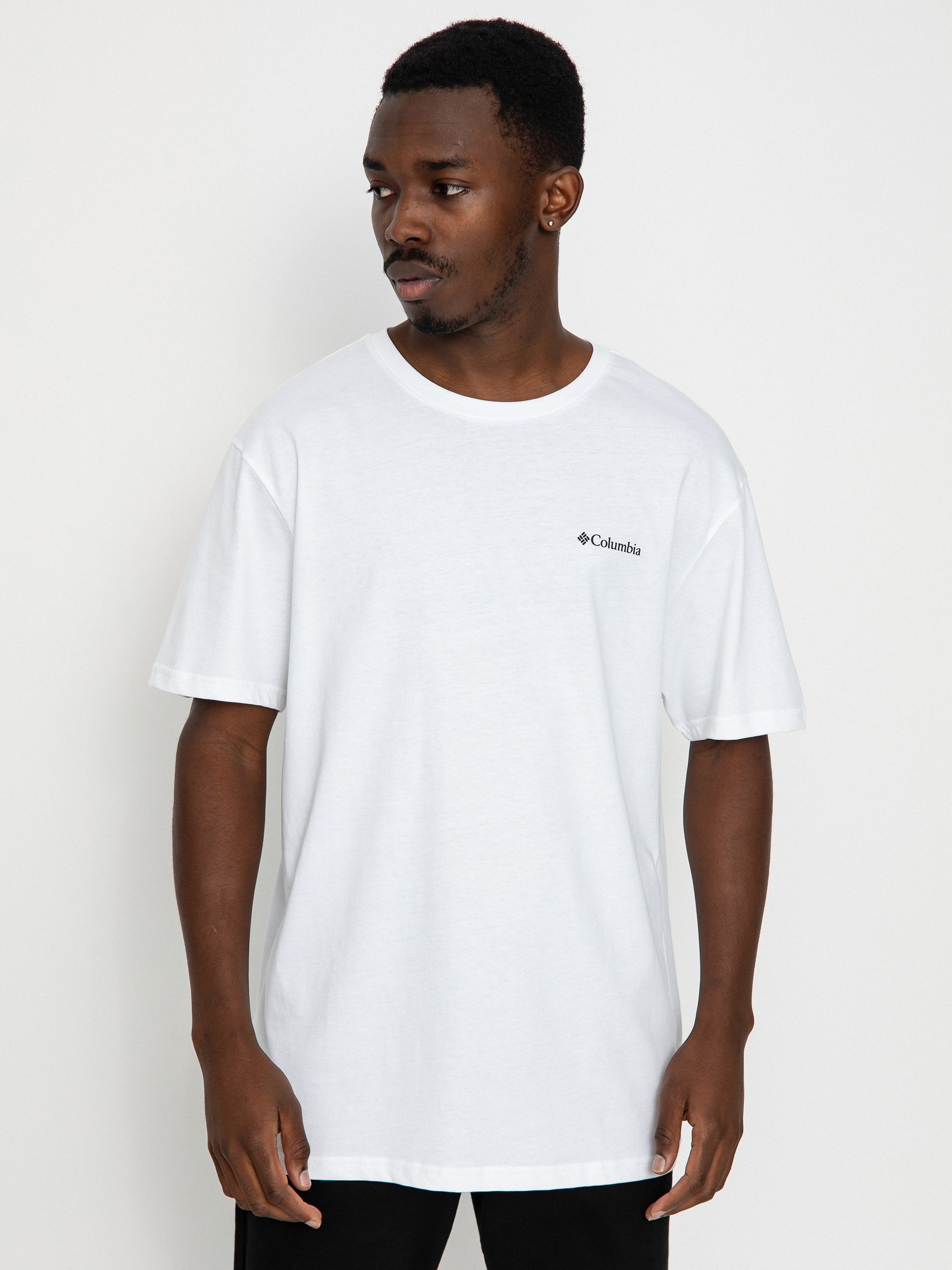 Columbia Basic Logo T-shirt (white/lc csc/branded graphic)