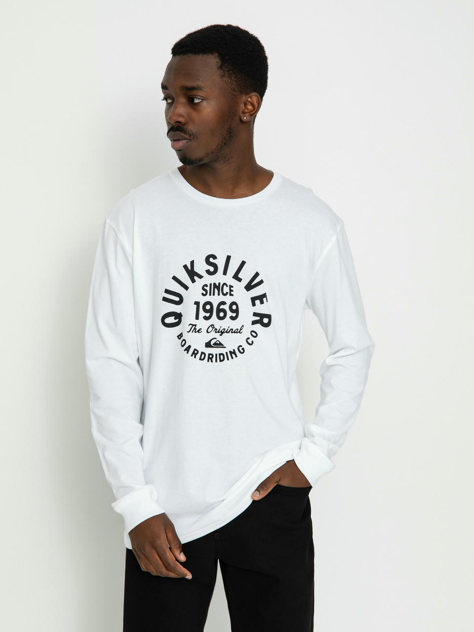 Quiksilver Circled Script Front Longsleeve (white)