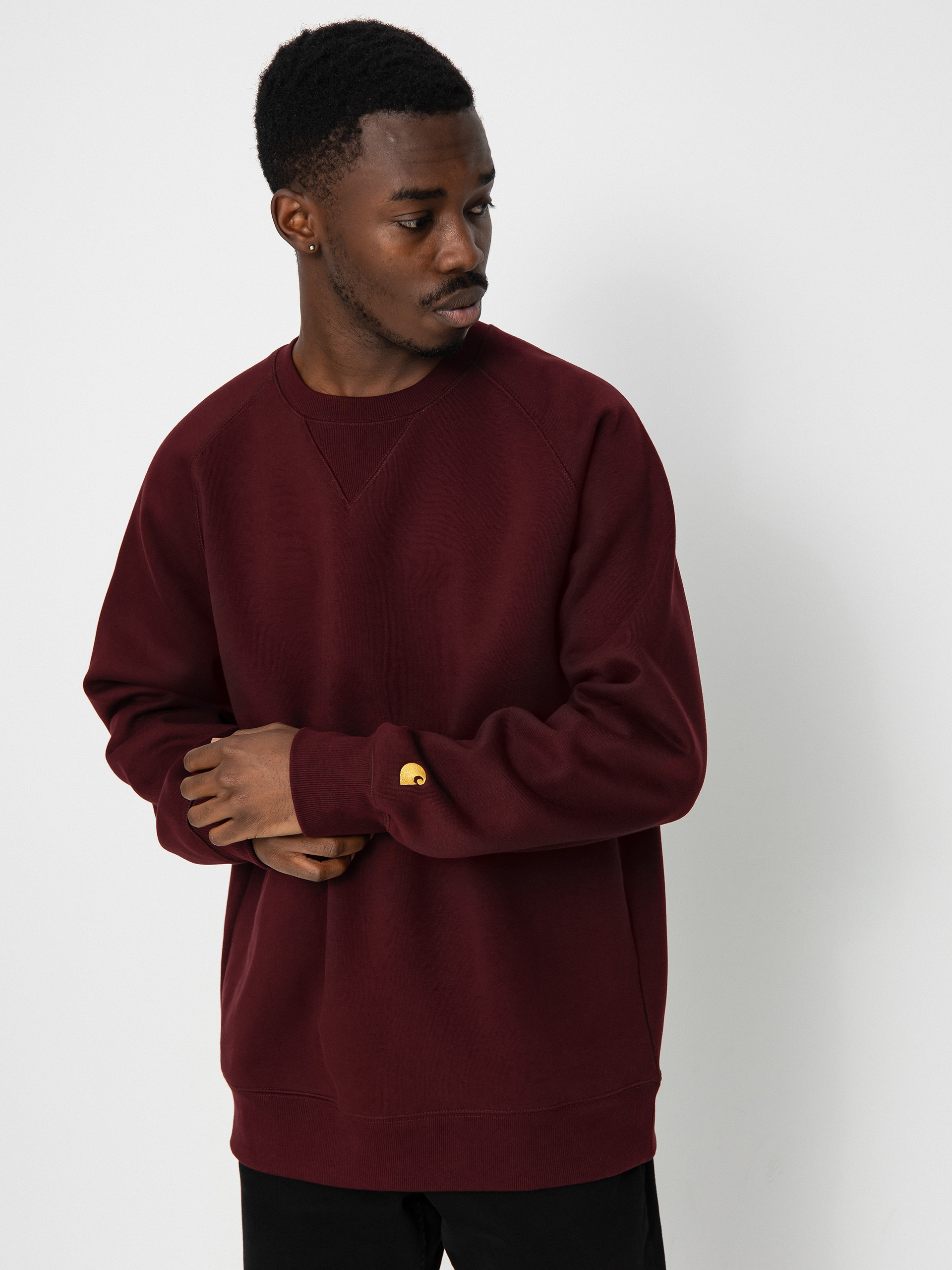 Carhartt WIP Chase Sweatshirt (amarone/gold)