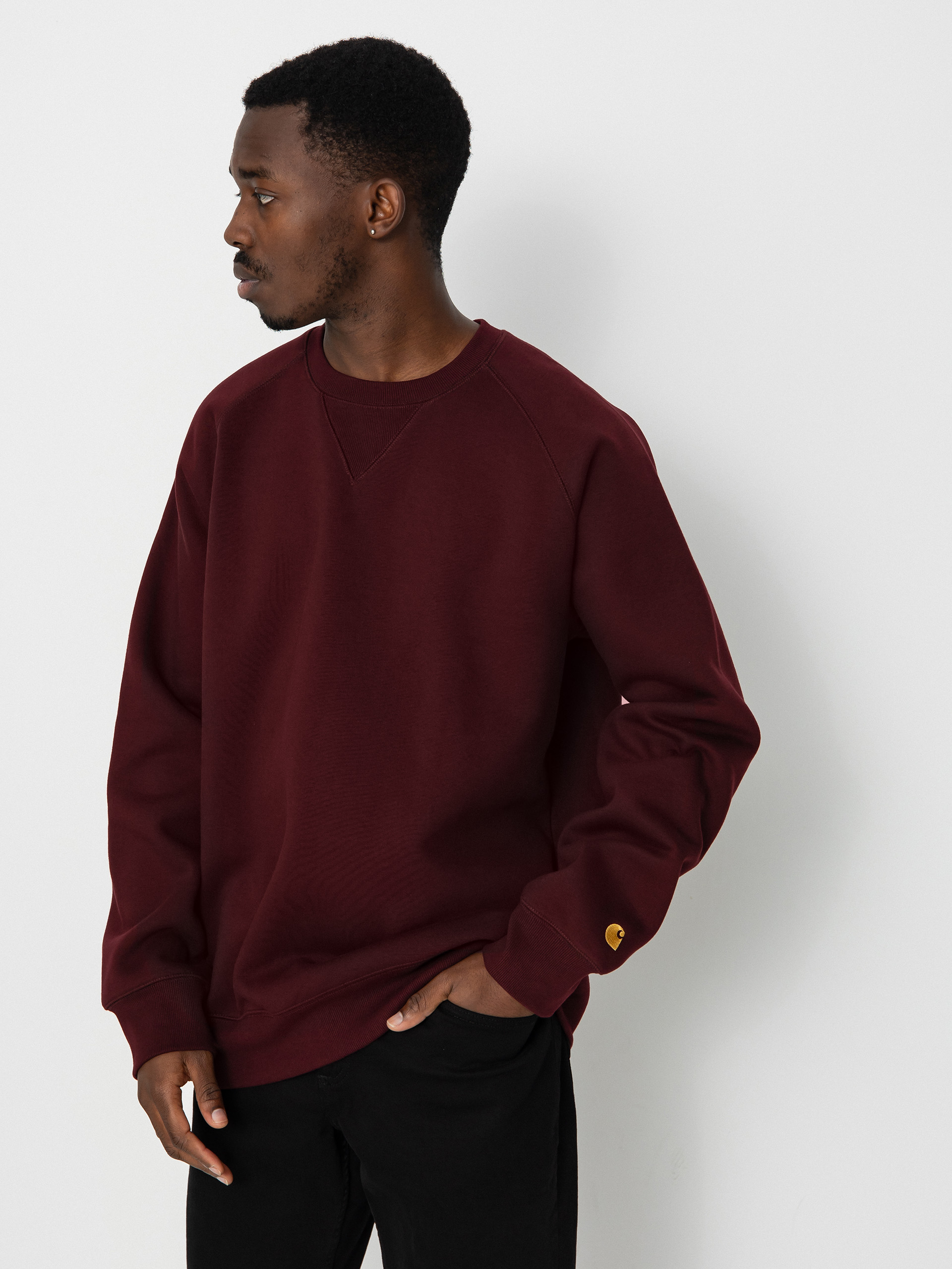 Carhartt WIP Chase Sweatshirt (amarone/gold)