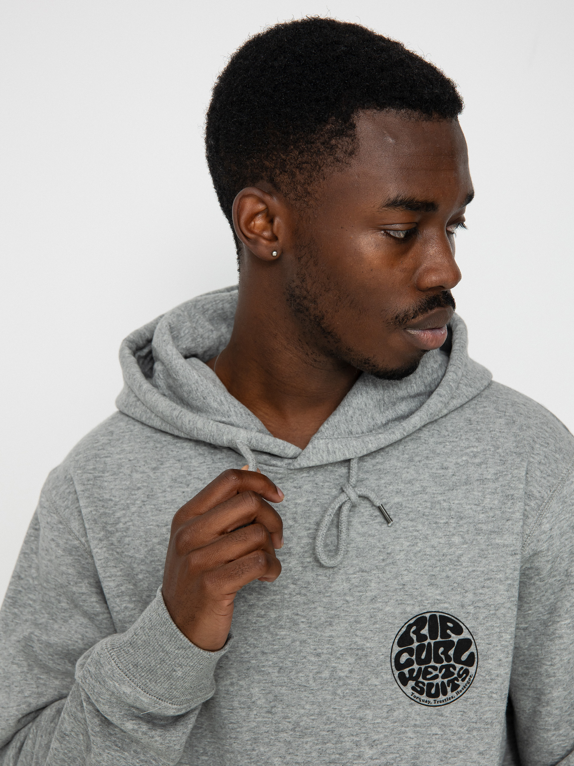 Rip Curl Wetsuit Icon HD Hoodie (grey marle)