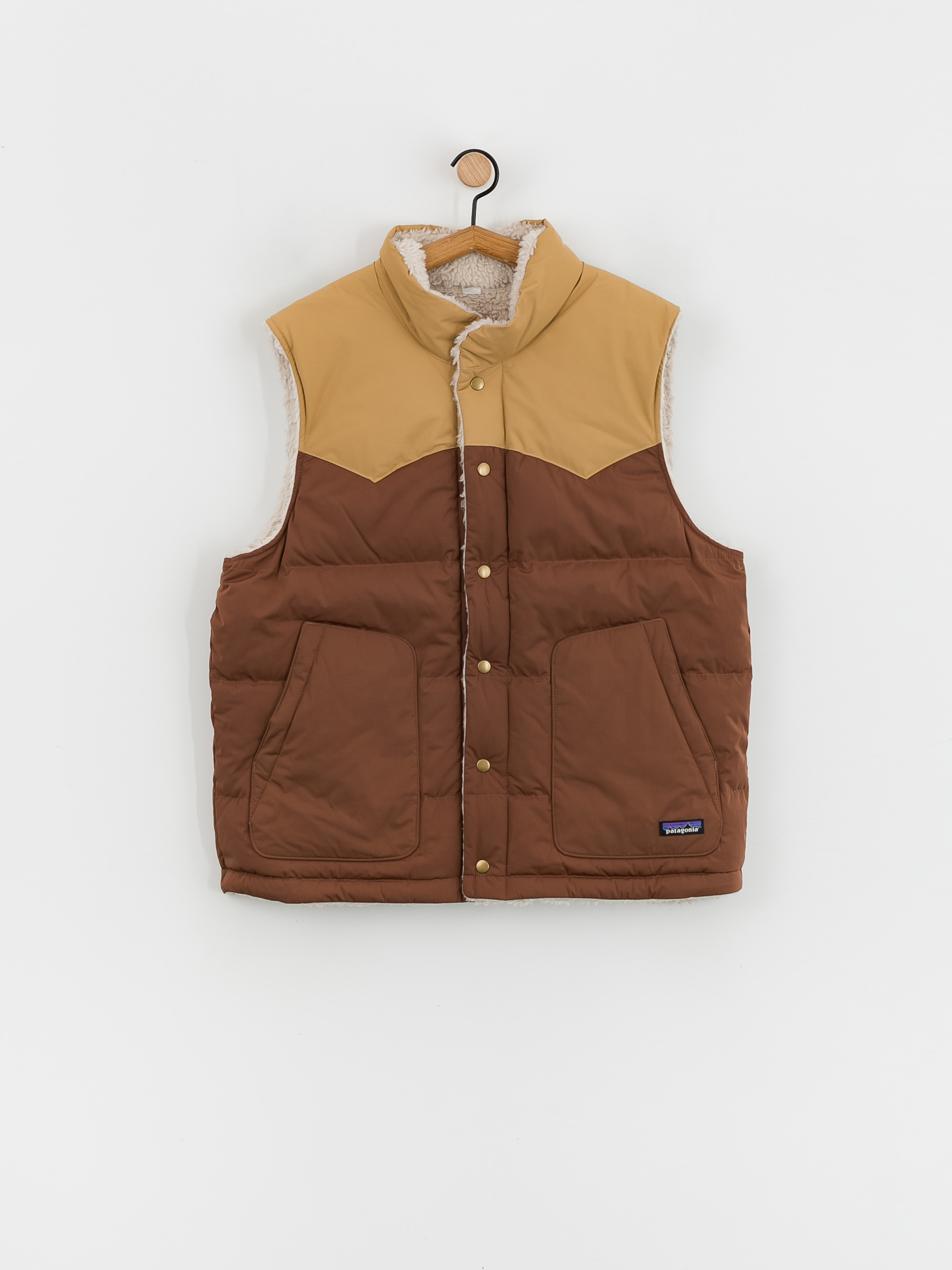 Patagonia Reversible Bivy Down Vest Vest (moose brown)