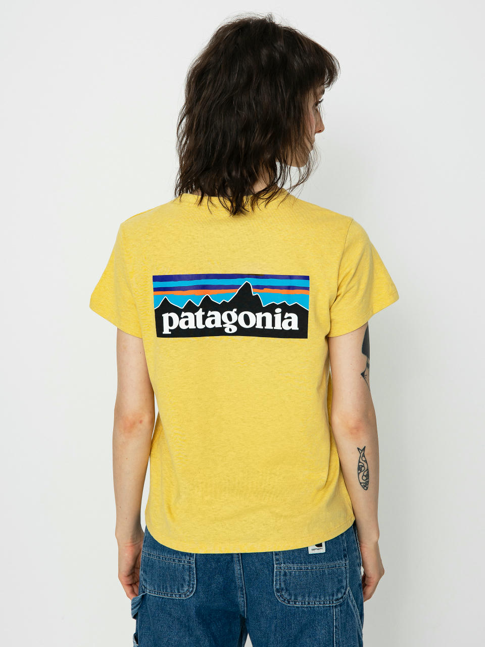 Patagonia P 6 Logo Responsibili T-shirt Wmn (surfboard yellow)