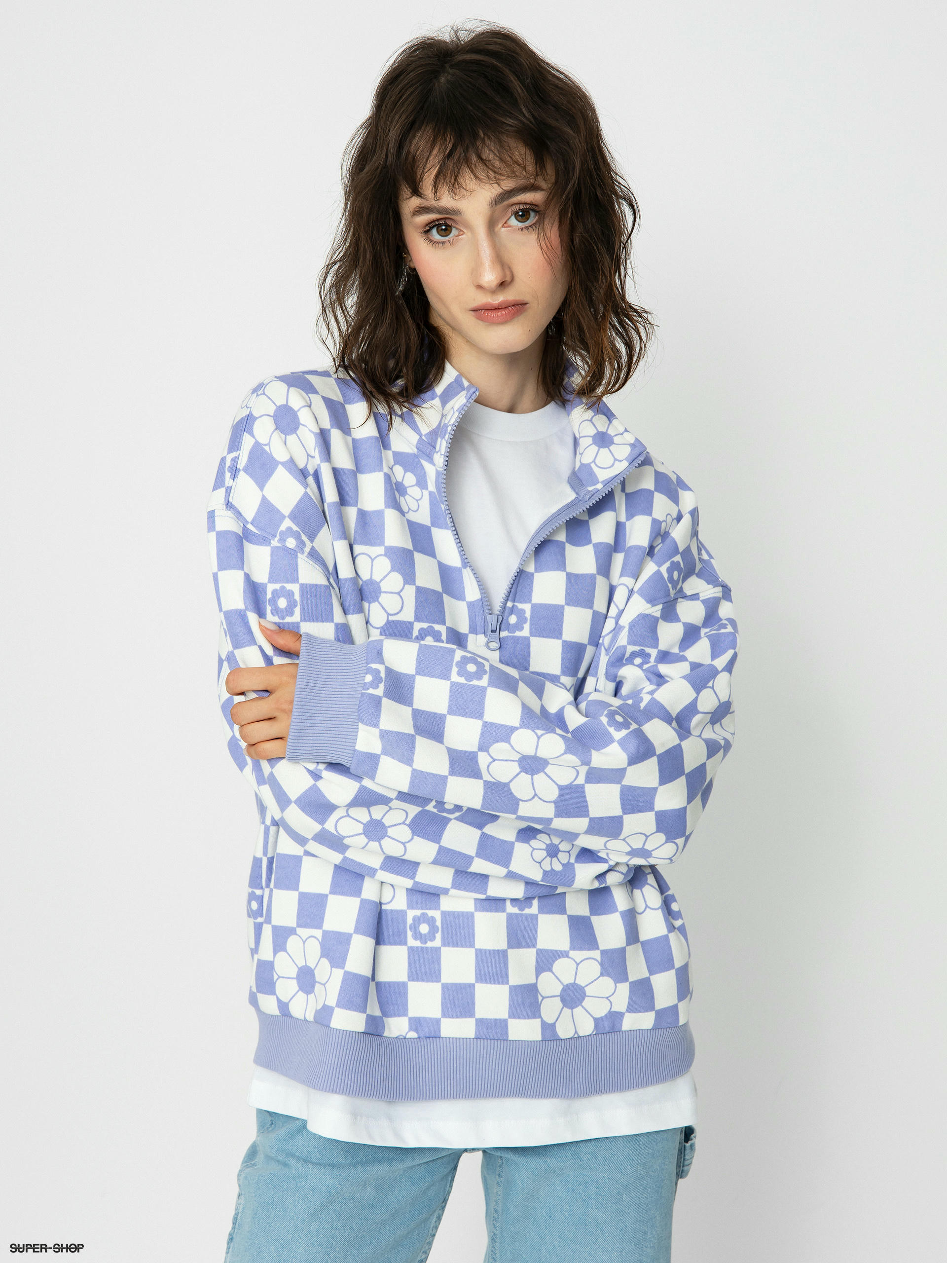 Vans on sale checkerboard sweater