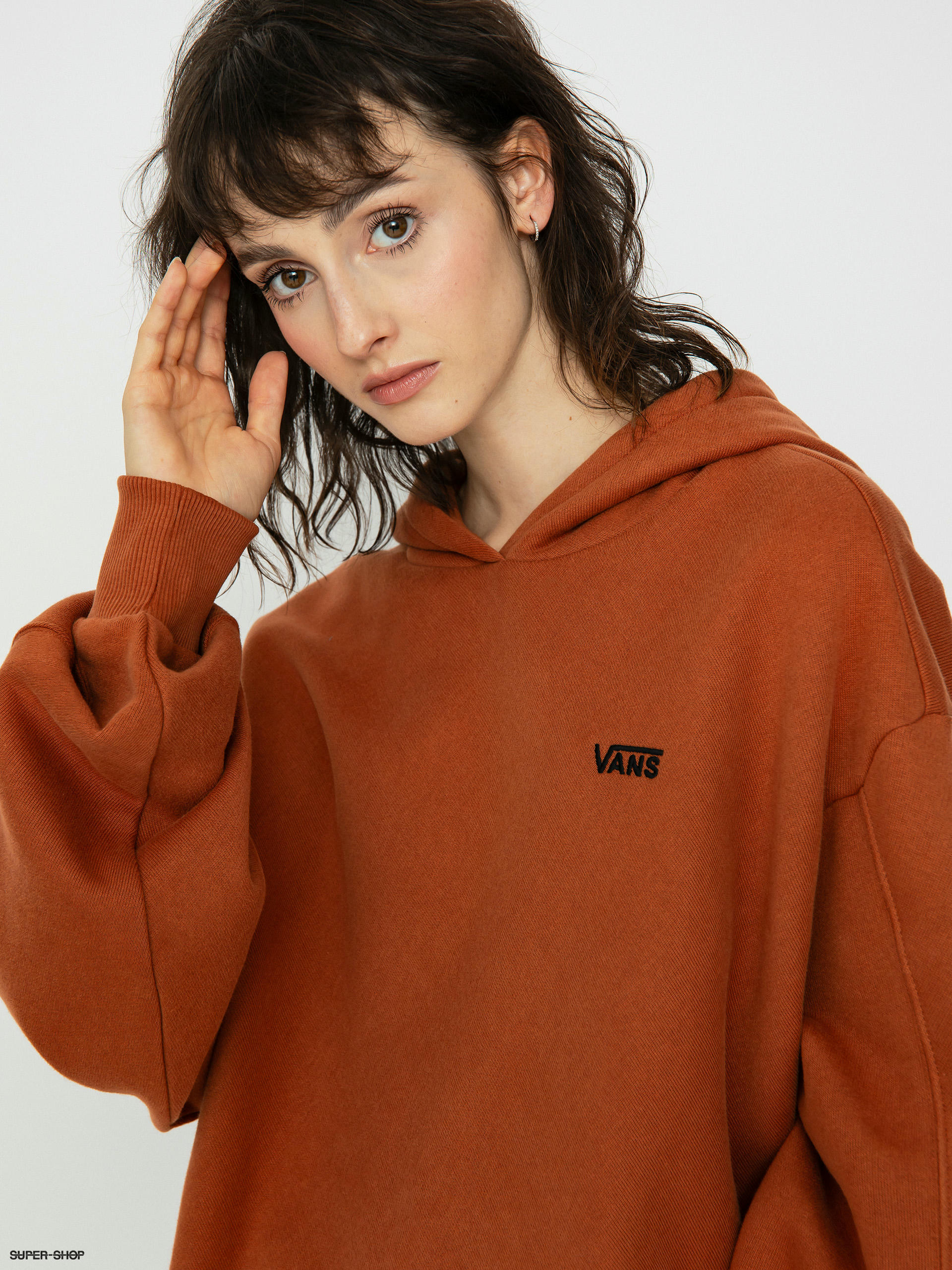 Orange on sale hoodie vans