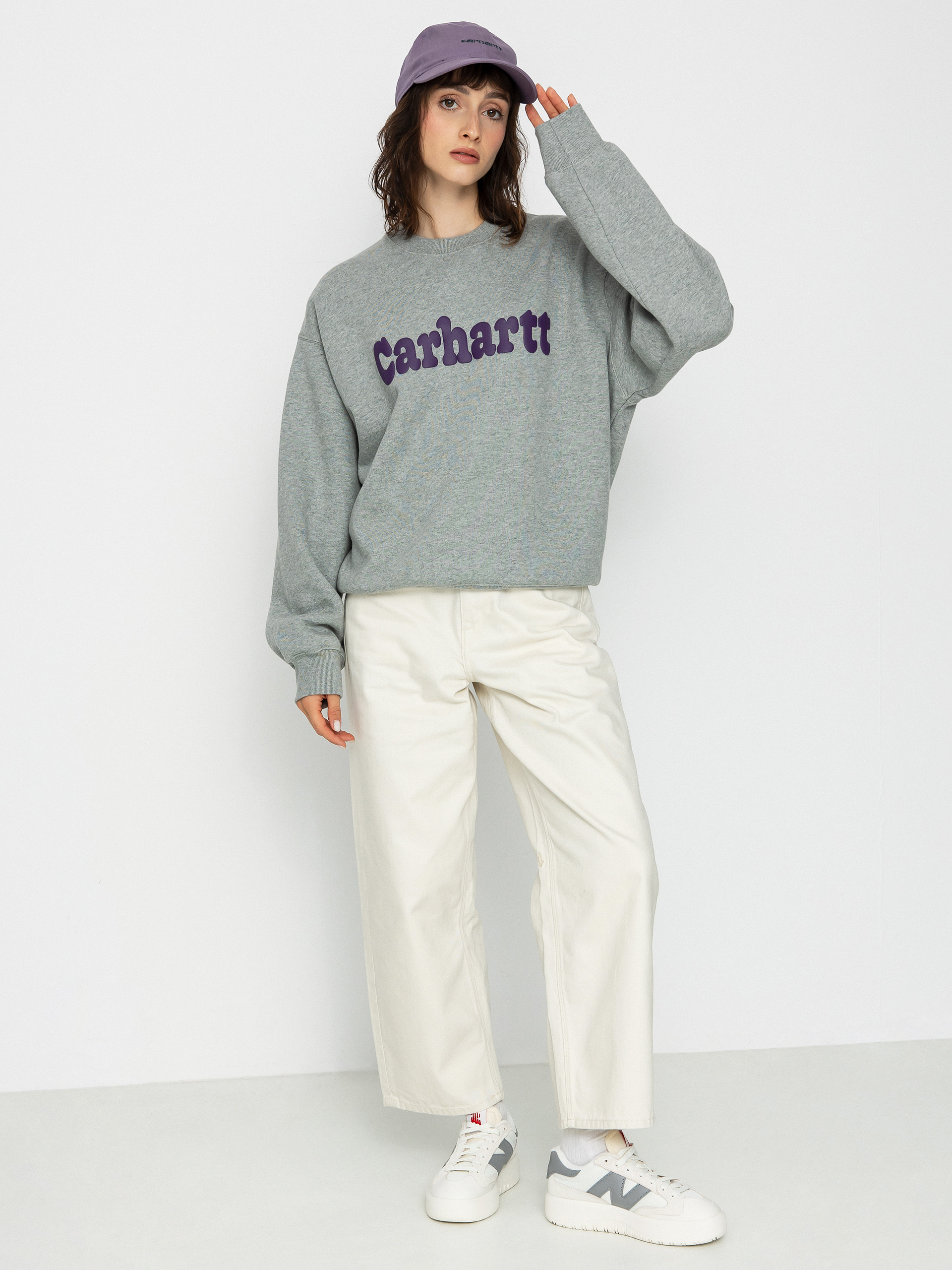 Carhartt WIP Bubbles Sweatshirt Wmn (grey heather/cassis)