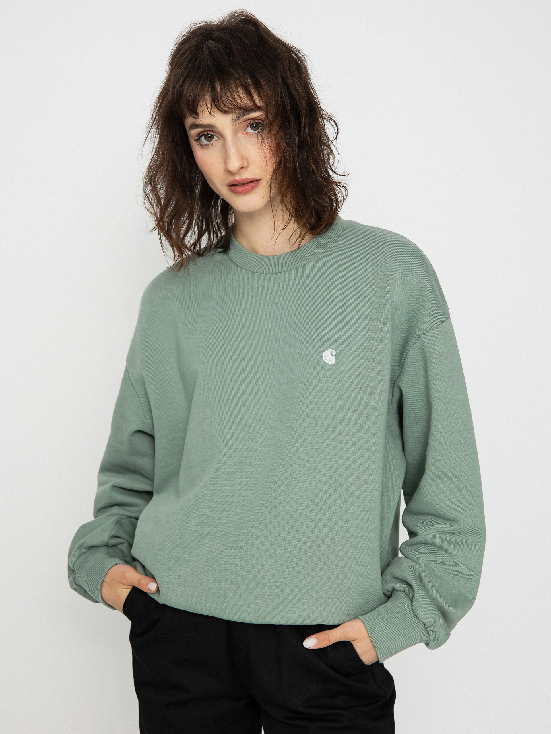 Carhartt WIP Casey Sweatshirt Wmn (glassy teal/silver)