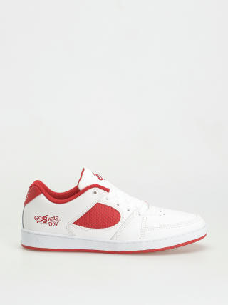 eS Accel Slim X Go Skateboarding Shoes (white/red)