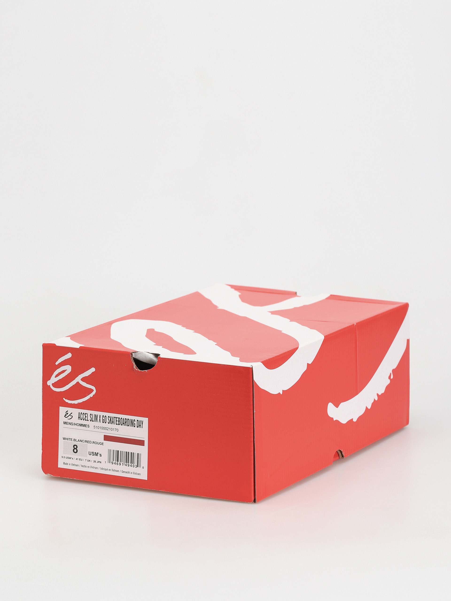 eS Accel Slim X Go Skateboarding Shoes (white/red)