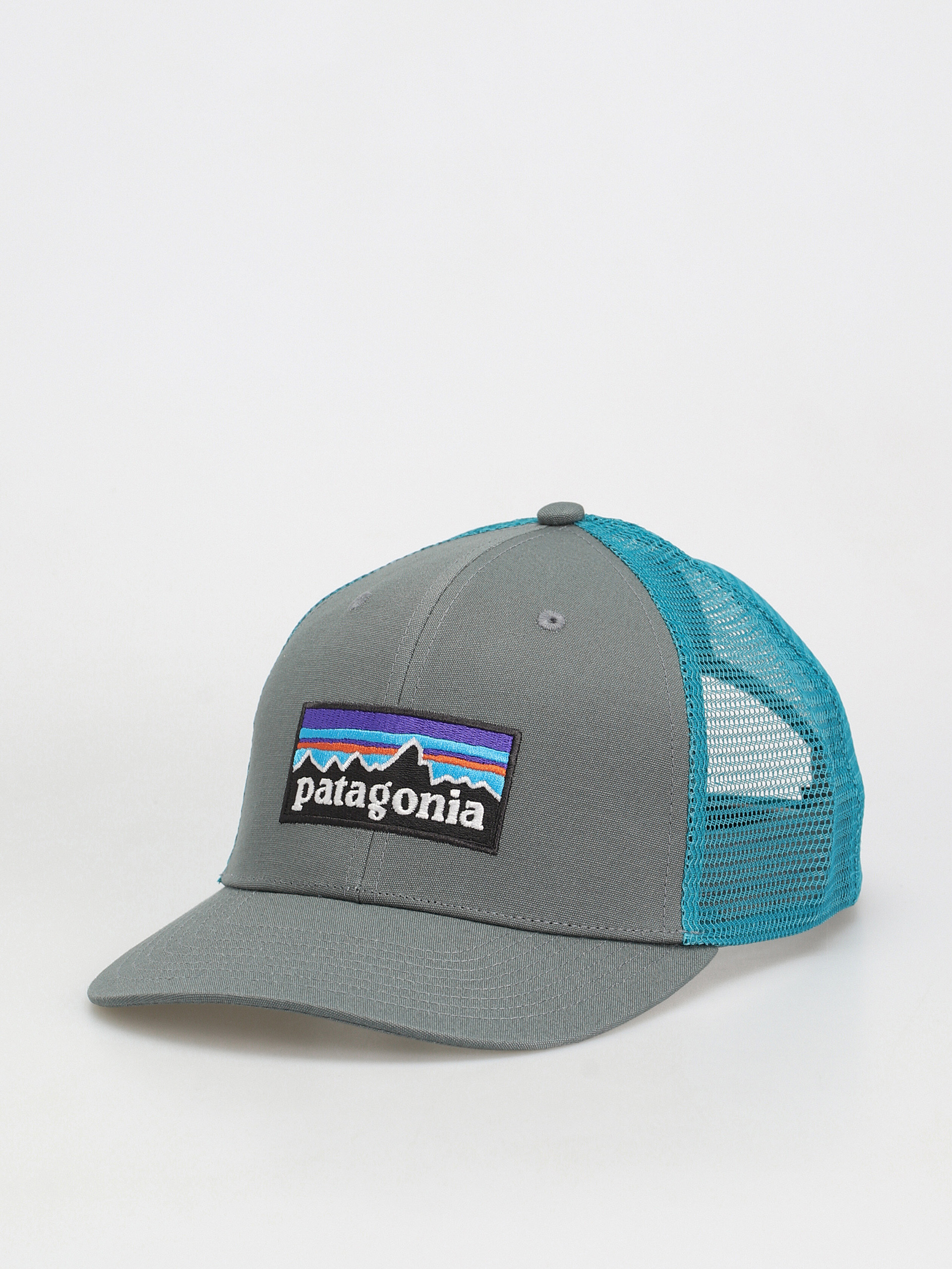 Patagonia P Logo Trucker Cap blue, grey (nouveau green)