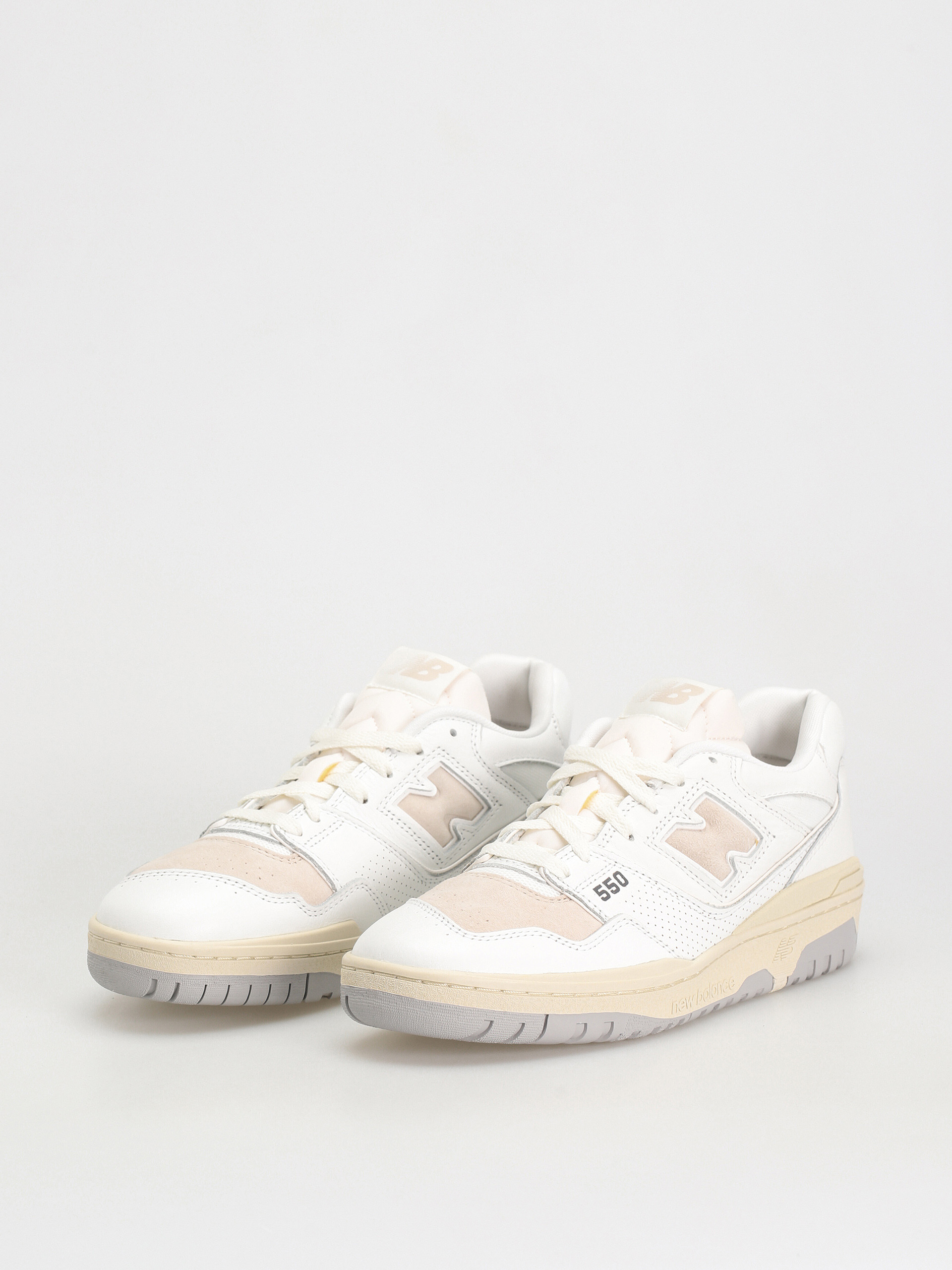 New Balance 550 Shoes (white/timberwolf/raincloud)