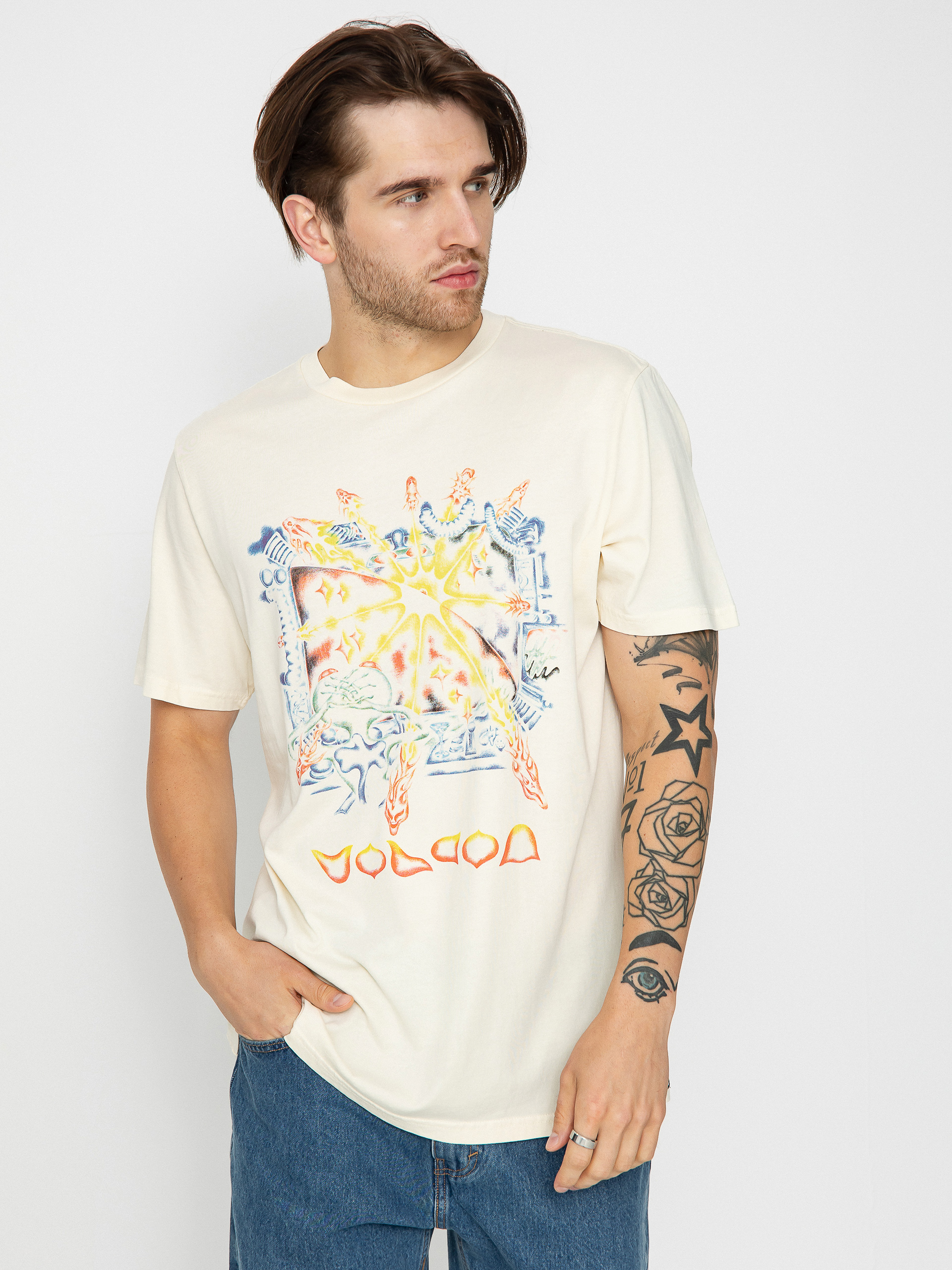 Volcom Fa Sai Ryser T-shirt (off white)
