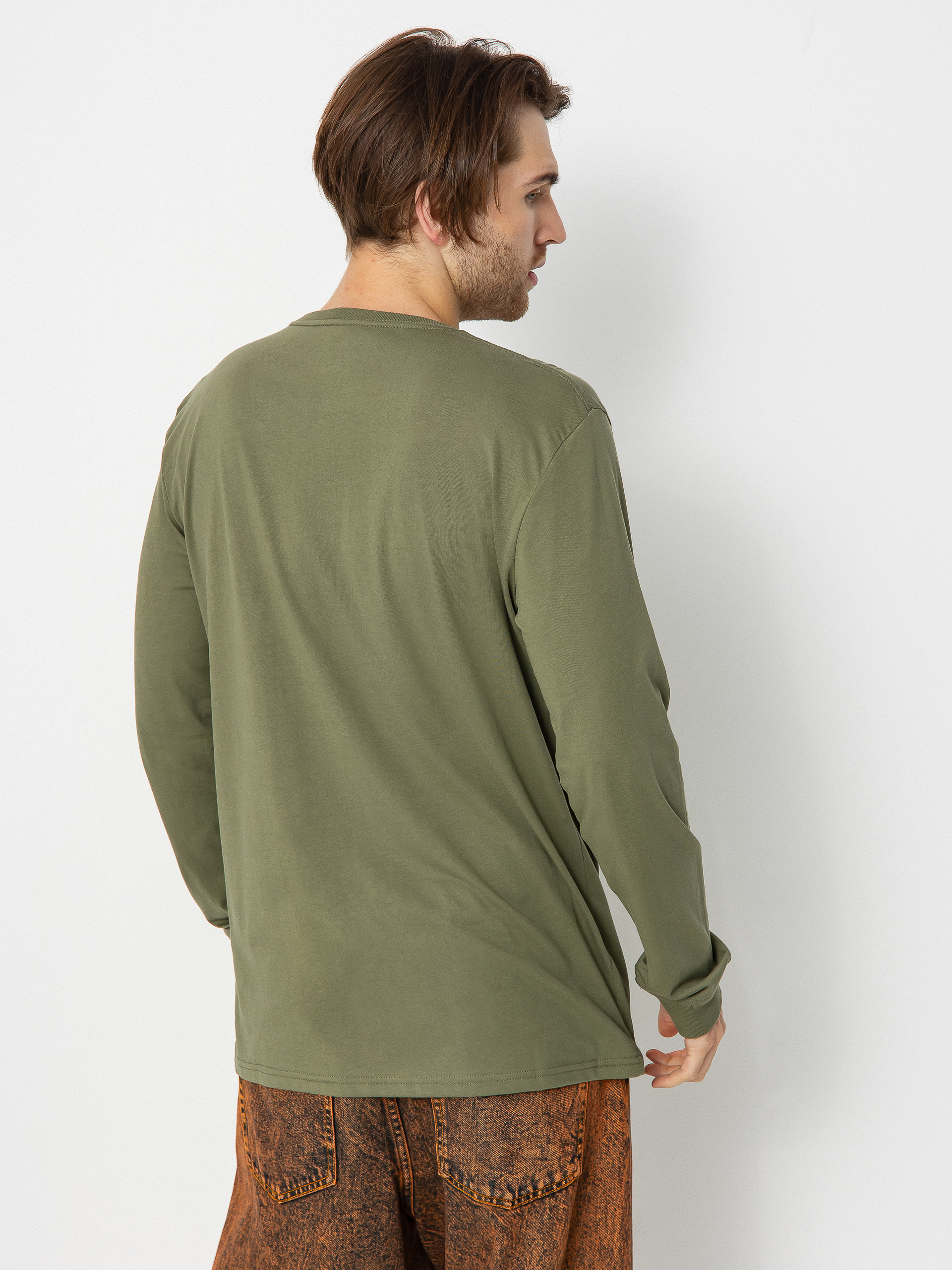 Quiksilver Circled Script Front Longsleeve (four leaf clover)