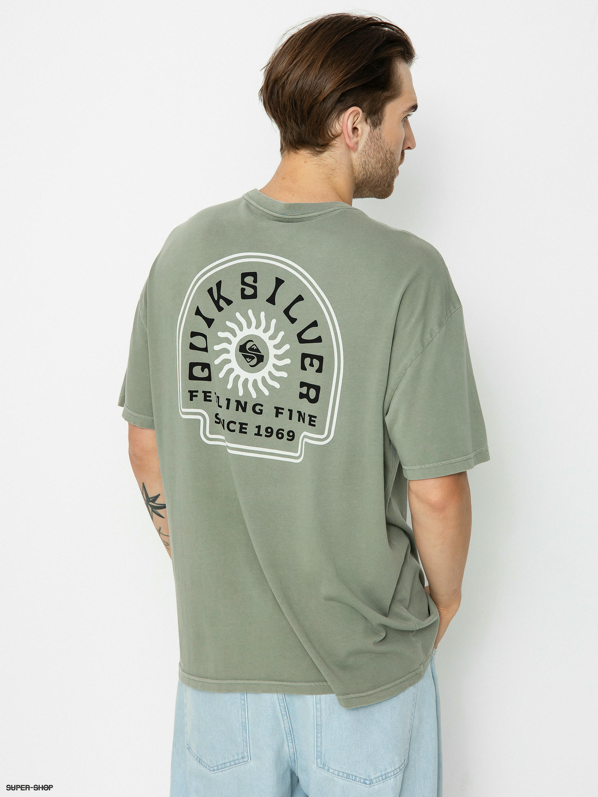 (iceberg Quiksilver State Of Qs Mind green) T-shirt