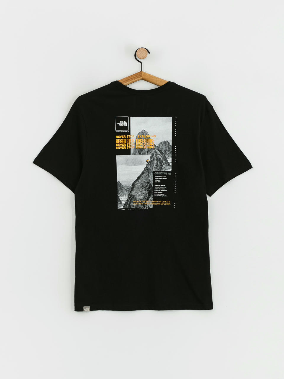 TheNorthFace Men's SS North Face Tee Black/Summit Gold - HOBBI