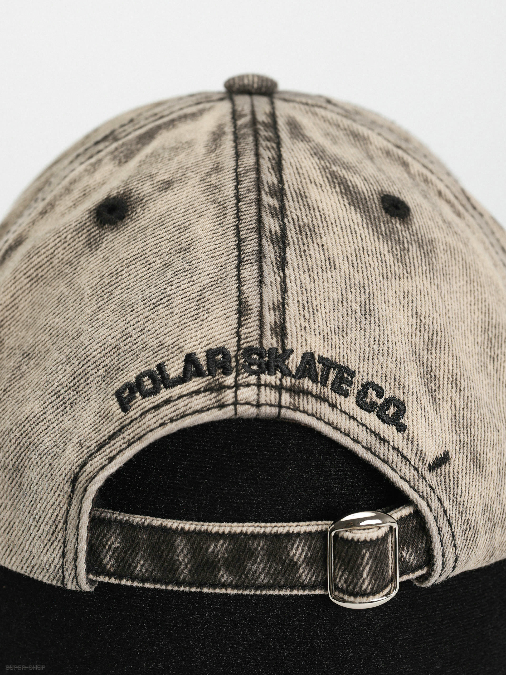 Polar Skate Stroke Logo Denim Cap (light acid beige)