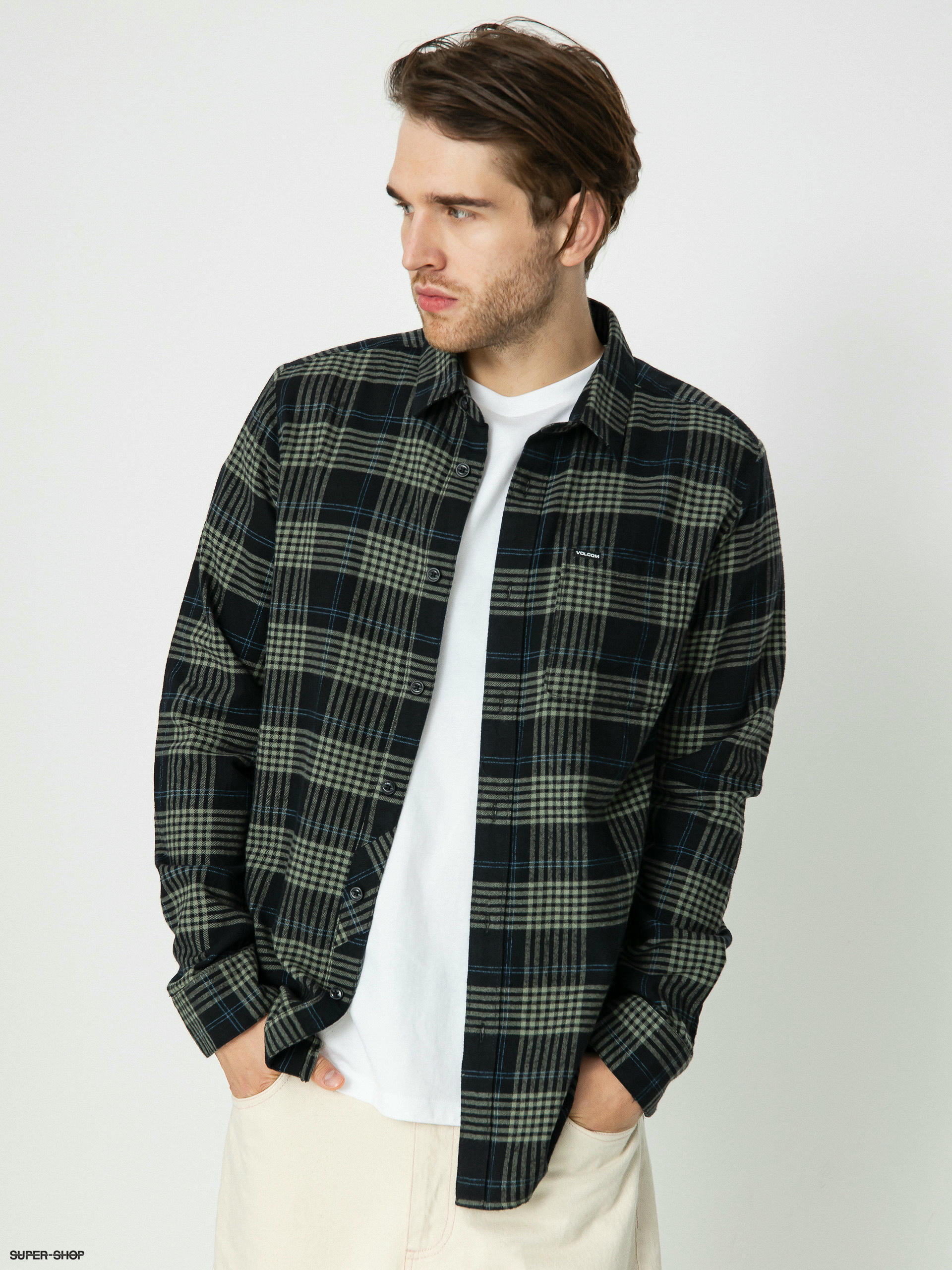 Volcom Caden Plaid Ls Shirt (black)