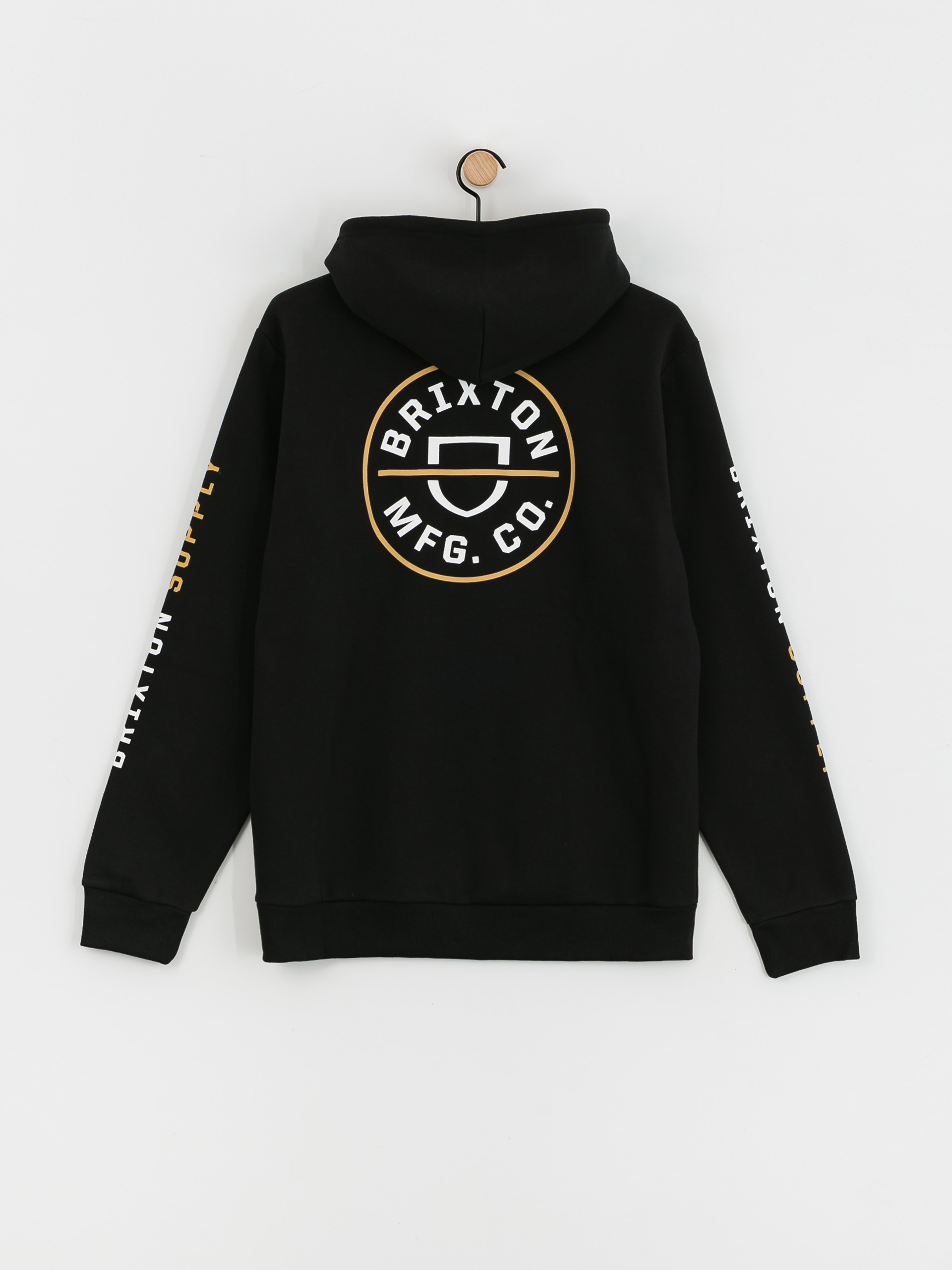 Brixton Crest HD Hoodie (black/antelope/white)