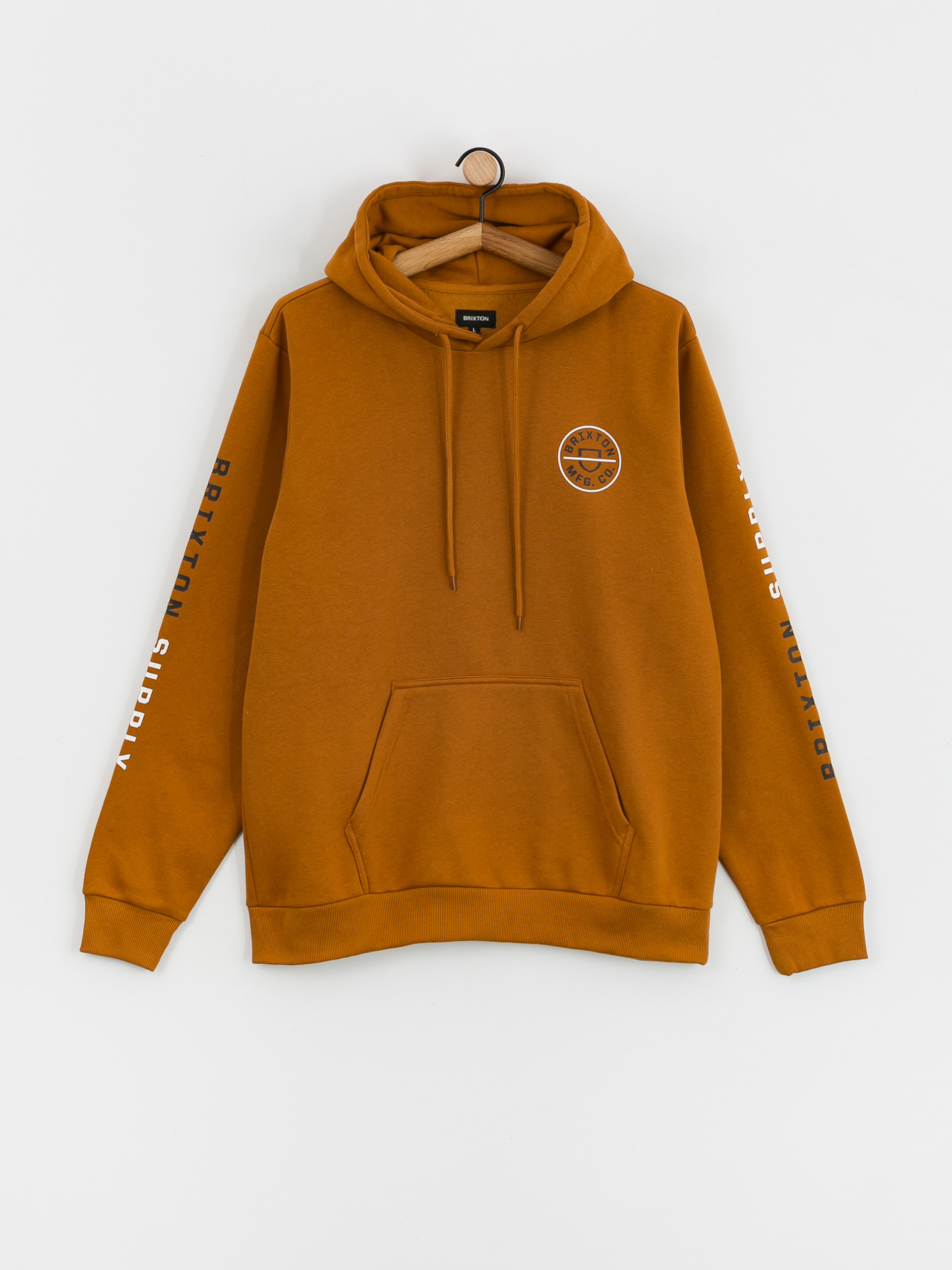 Brixton Crest HD Hoodie (golden brown/white/black)