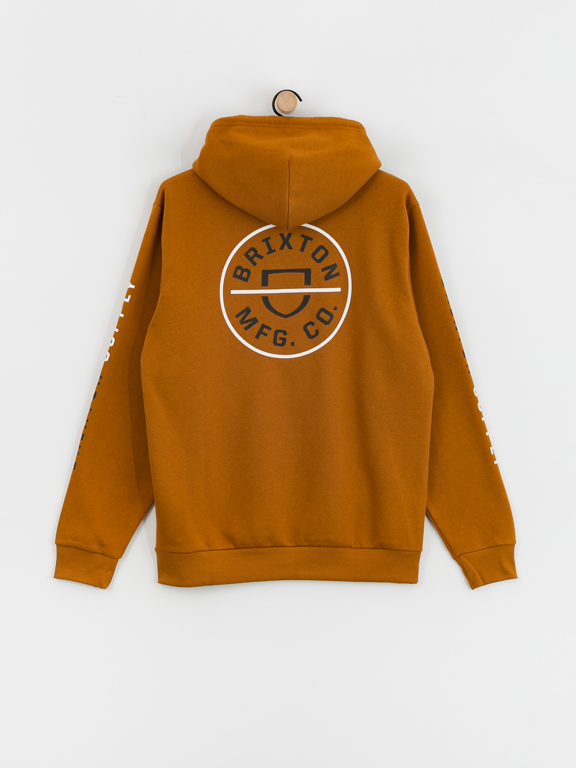 Brixton Crest HD Hoodie (golden brown/white/black)