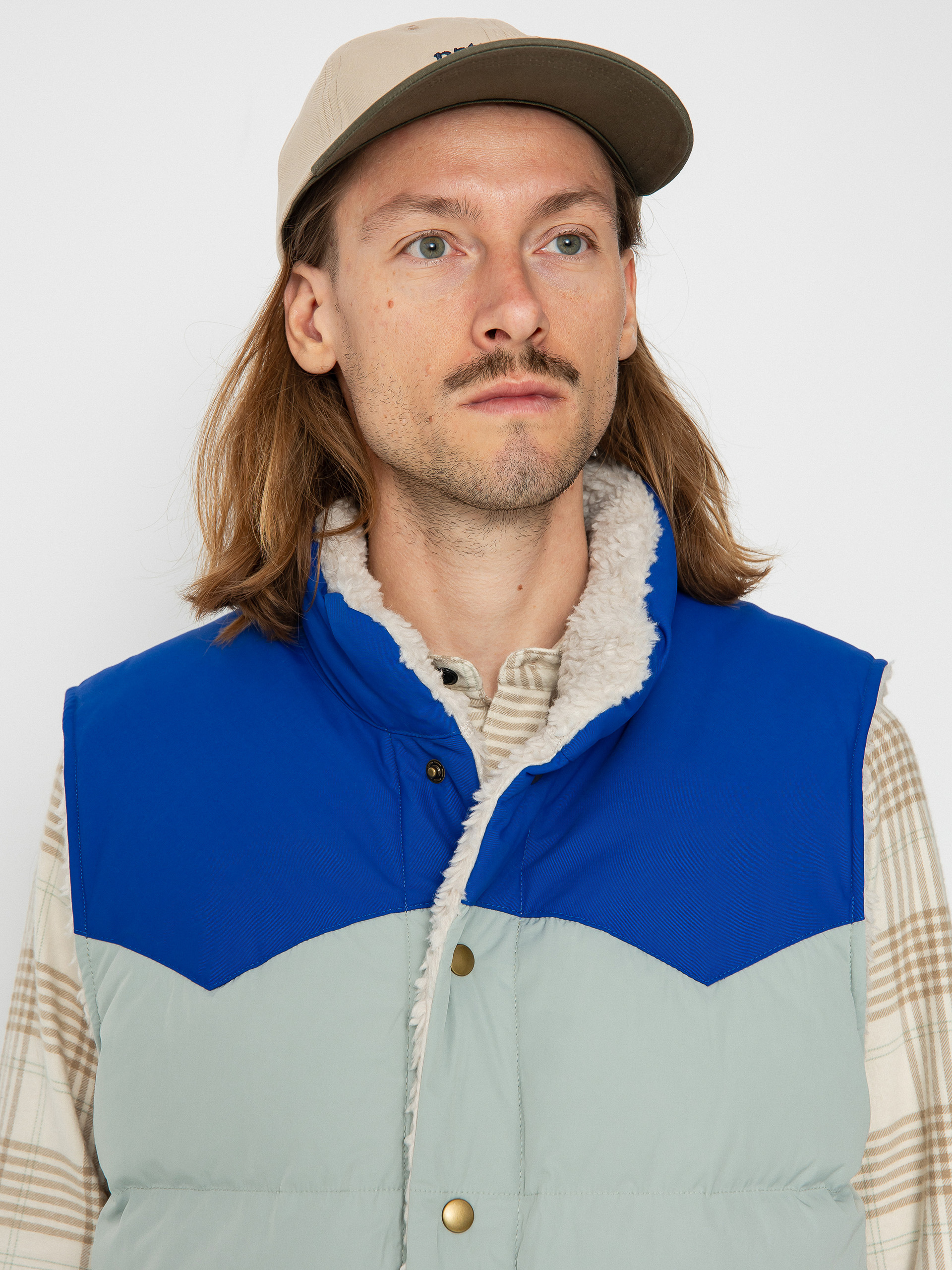 Patagonia Reversible Bivy Down Vest Weste (sleet green)