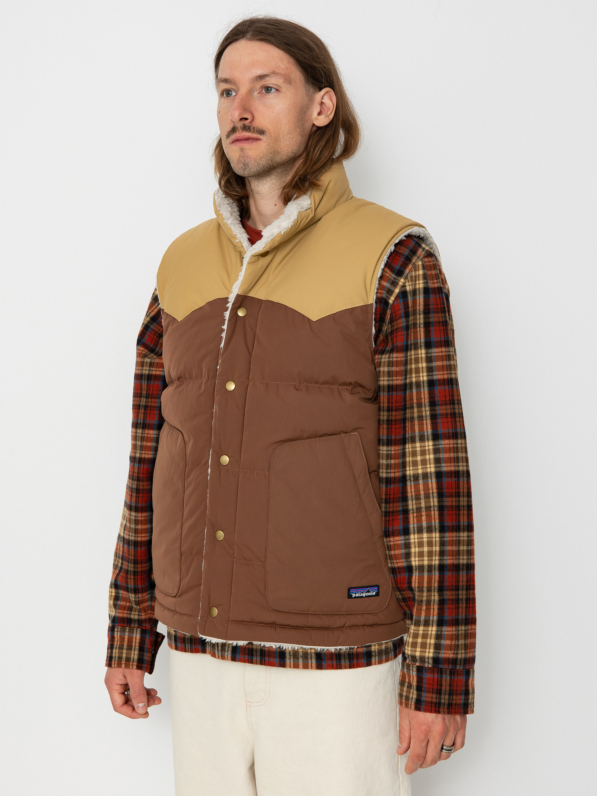 Patagonia Reversible Bivy Down Vest Vest (moose brown)